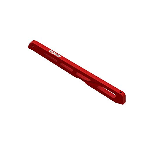arrma-exb-chassis-strebe-hinten-mitte-aluminium-140mm-rot image 2