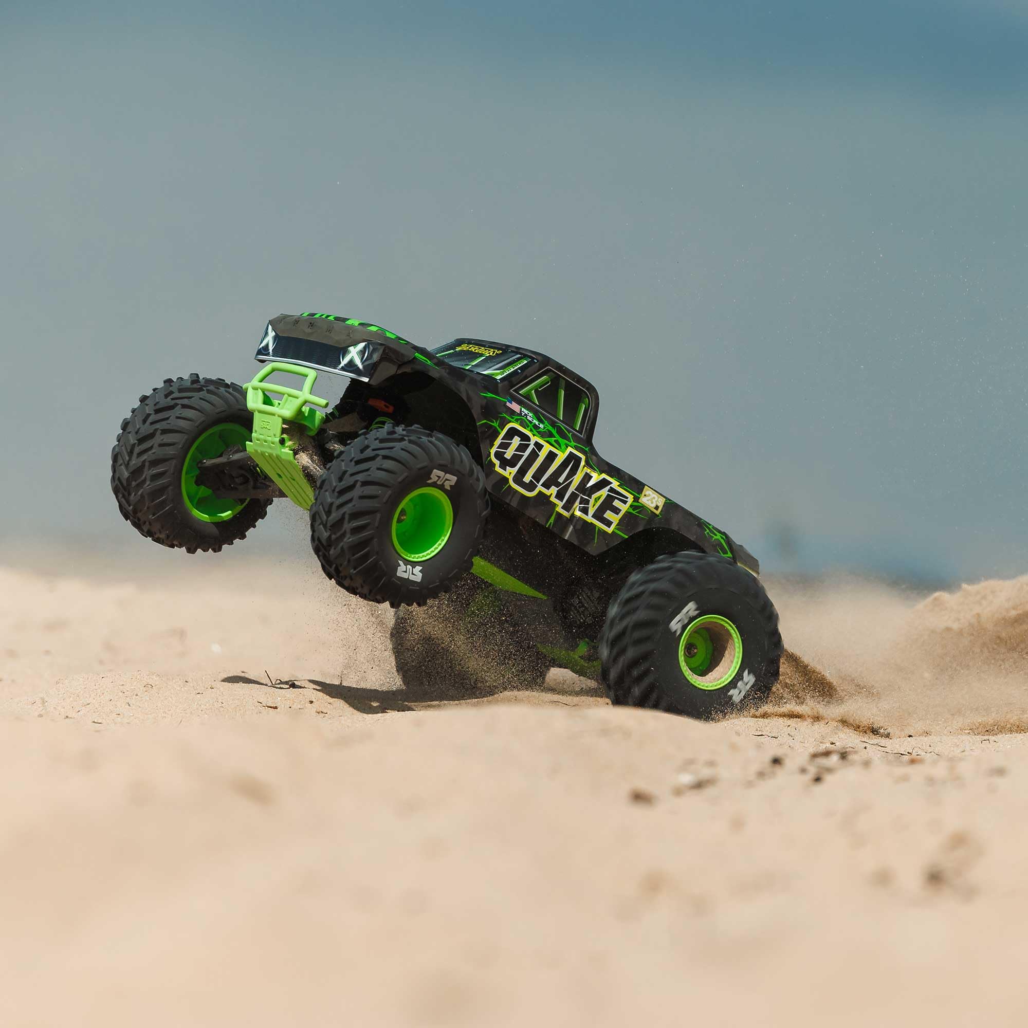 arrma-1-10-quake-223s-dsc-2wd-rtr-brushless-monster-truck-gr-n-bis-80-km-h image 5