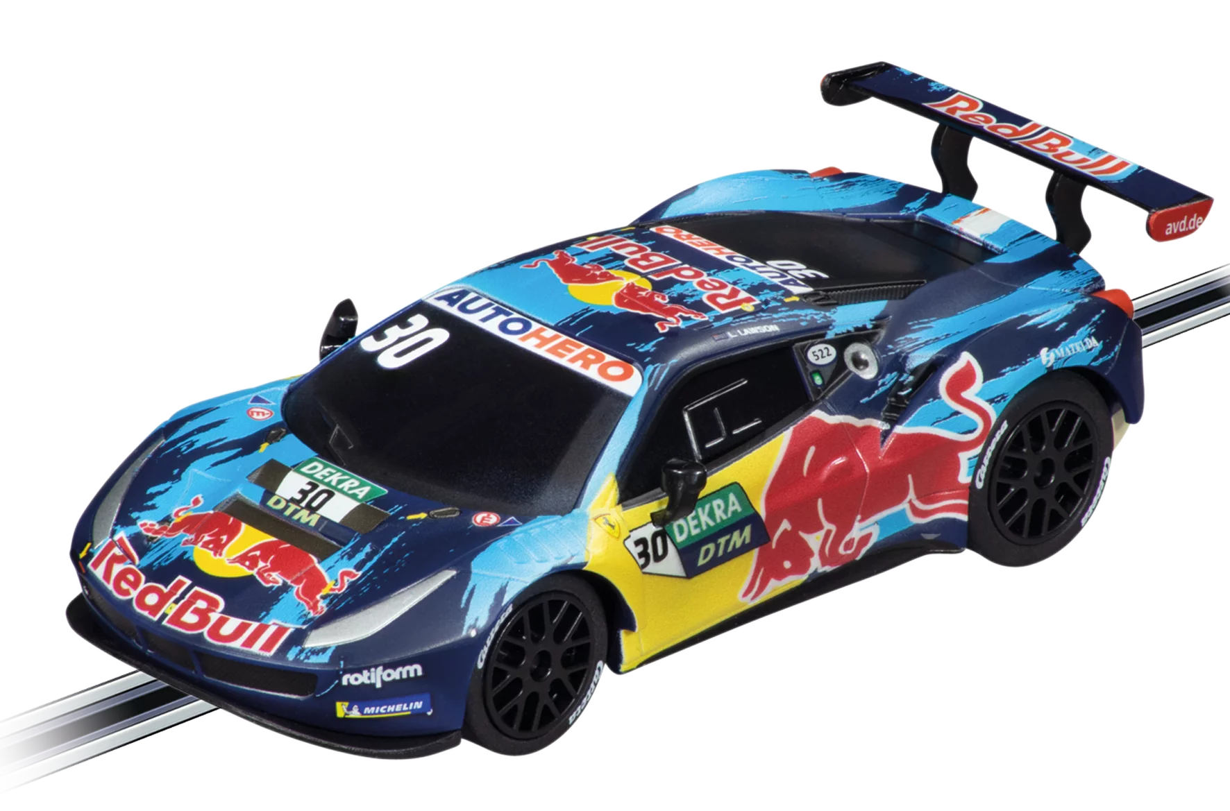 carrera-rc-ferrari-488-gt3-red-bull-af-corse-no-30-go-slotcar-1-43 image 1