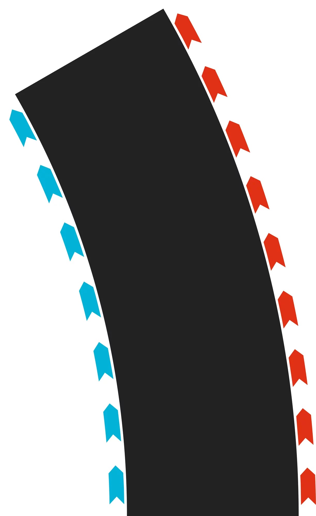 carrera-kurven-radius-2-30-2x-links-2x-rechts-bahnausbau-hybrid-digital image 1