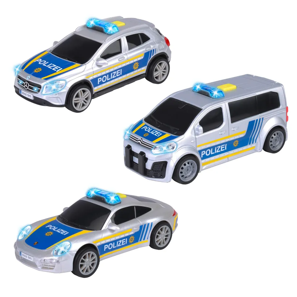 dickie-toys-police-unit-polizeiauto-1-32-15-cm-mit-licht-sound image 1