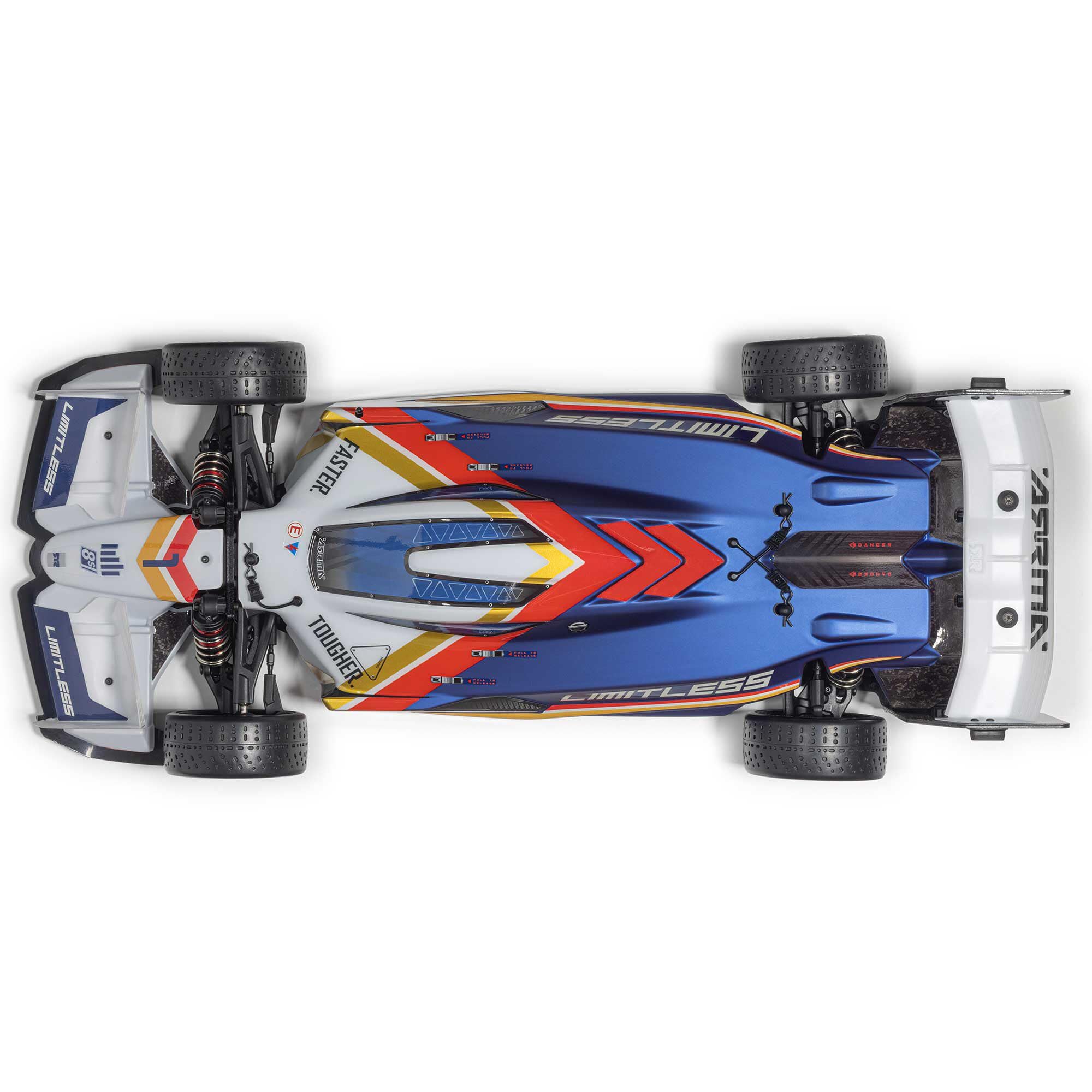 arrma-limitless-8s-blx-1-7-4wd-street-racer-rtr-wei-blau-193-km-h image 8