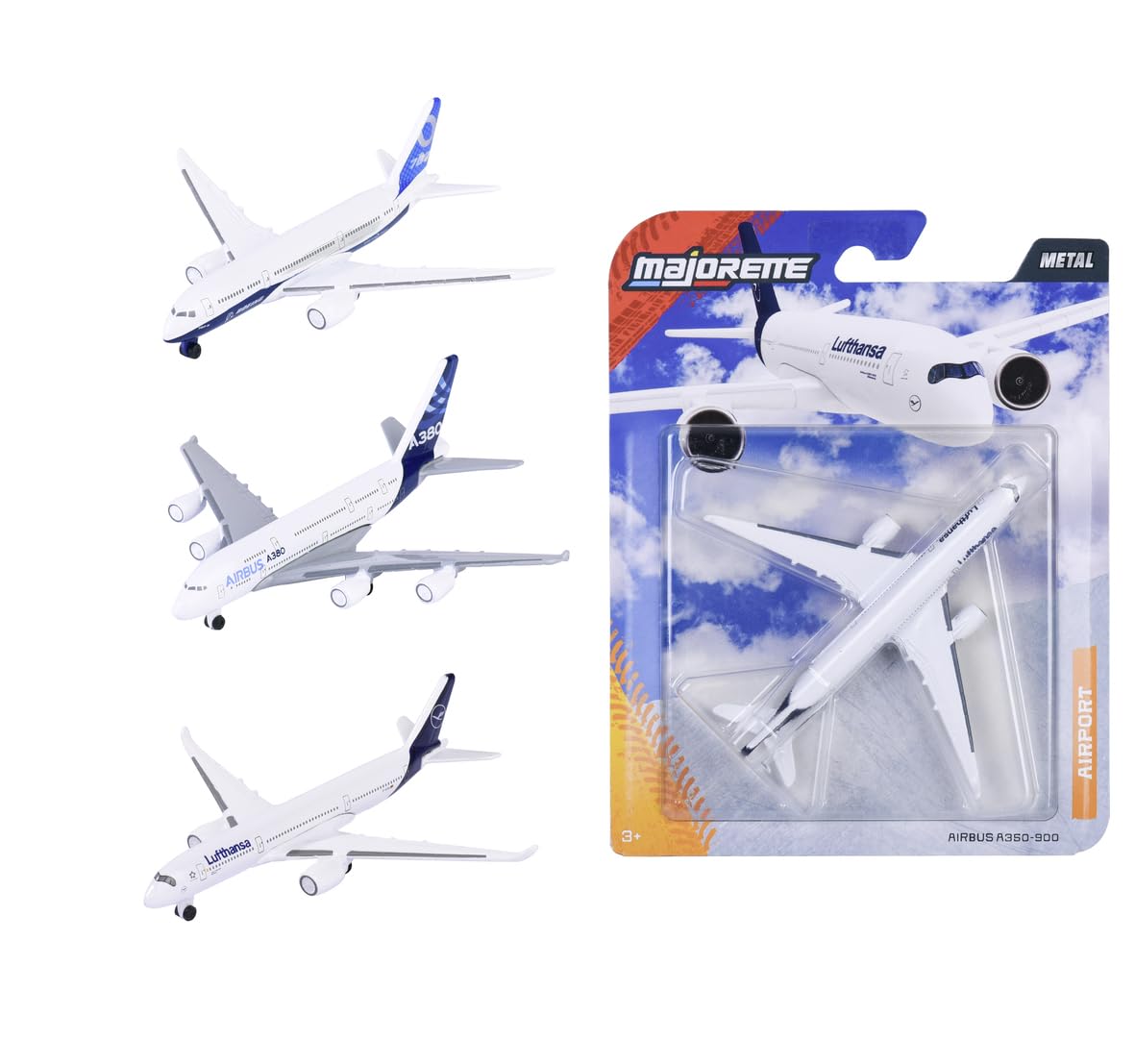 majorette-passagierflugzeug-1-64-11-cm-metall-mit-freilauf-zufallsmodell image 1