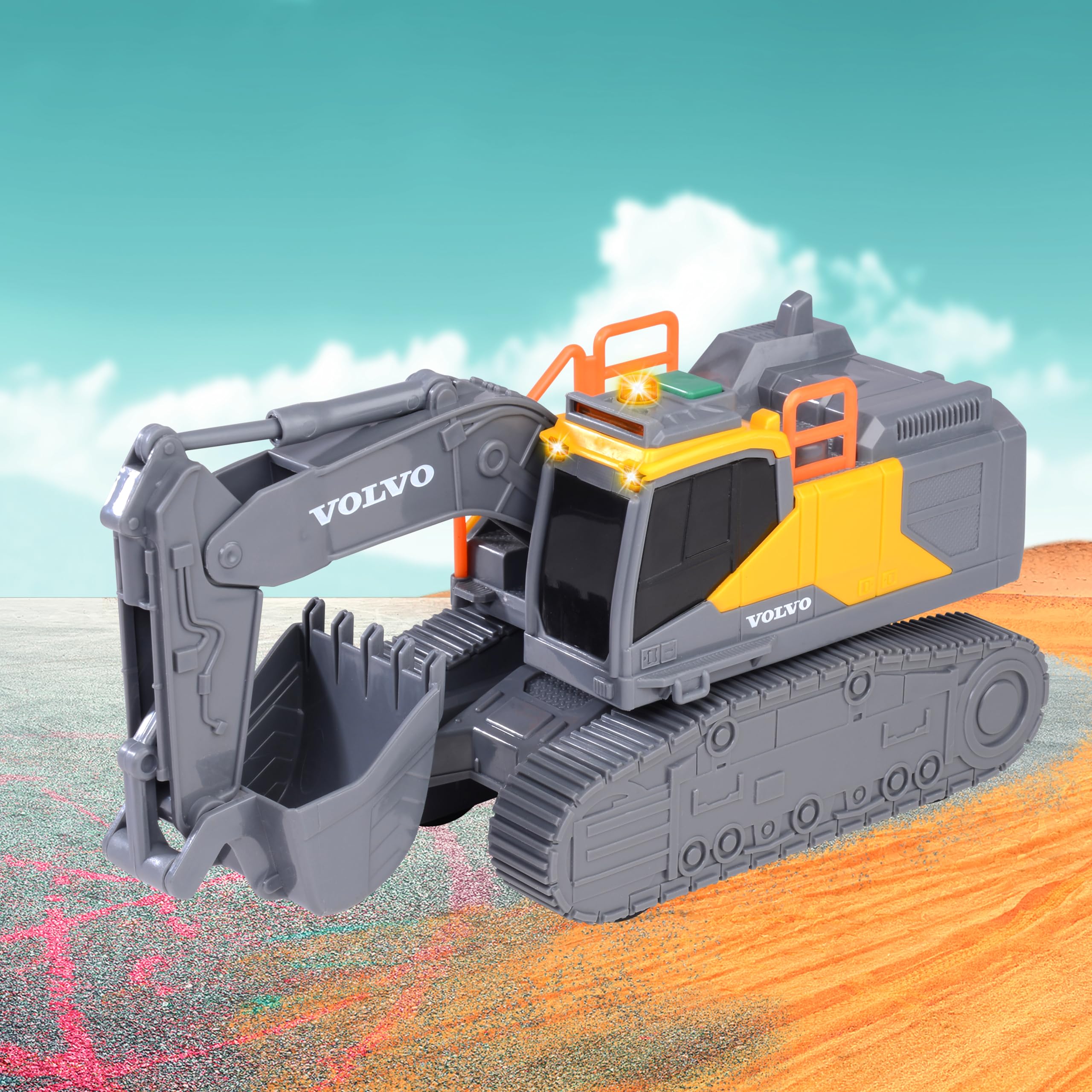 dickie-toys-volvo-kettenbagger-23-cm-spielzeugbagger-mit-licht-und-sound image 7
