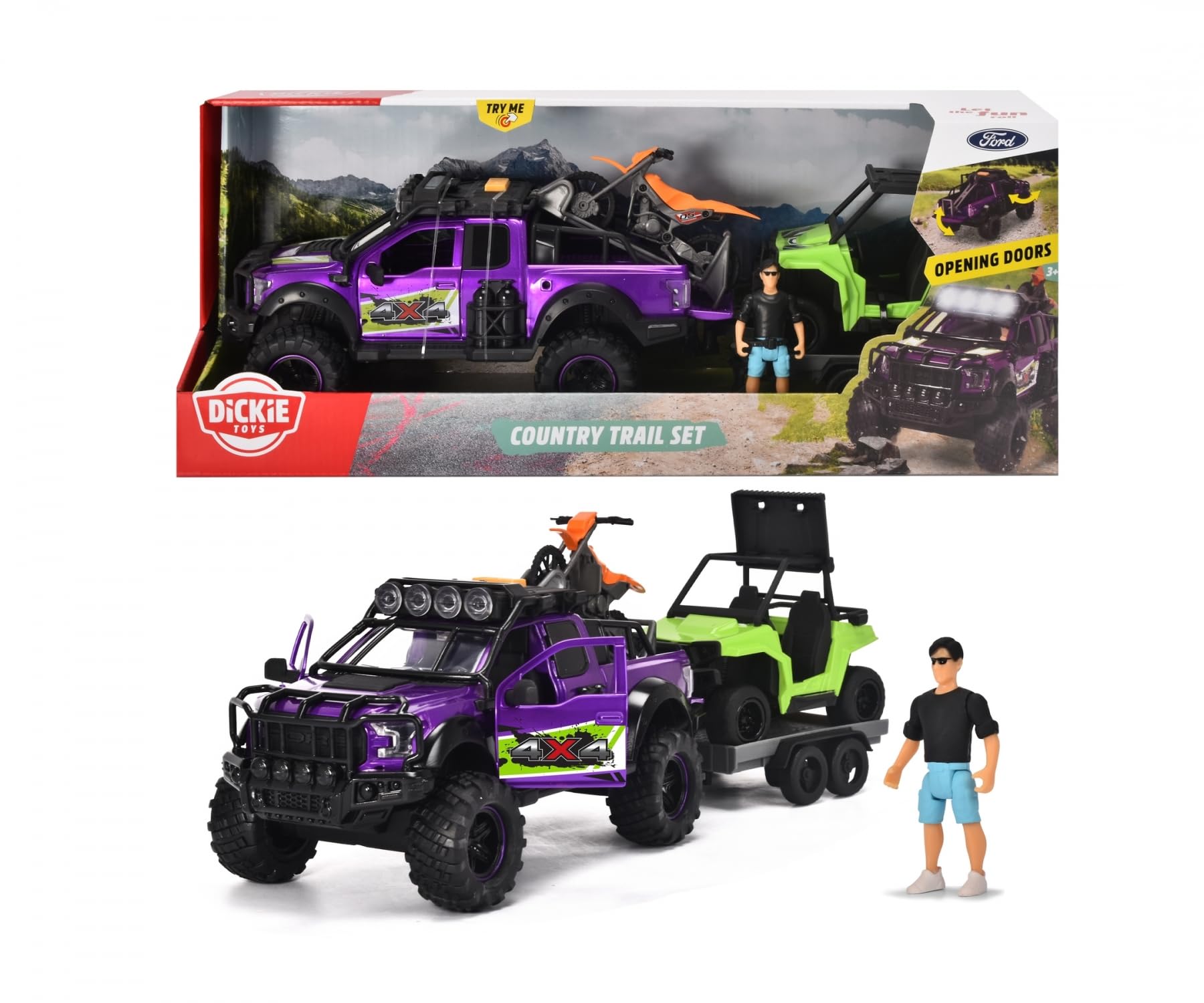 dickie-toys-country-trail-3-in-1-set-ford-raptor-mit-utv-motorrad-figur image 7