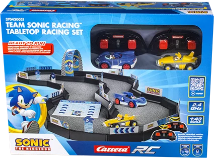 carrera-rc-team-sonic-racing-tabletop-racing-set-1-43 image 2