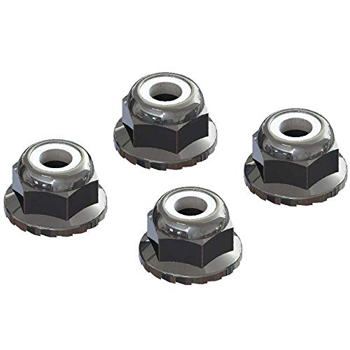 arrma-ar708008-flanged-nyloc-locknut-4mm-silber-4-kraton-ersatzteil image 2