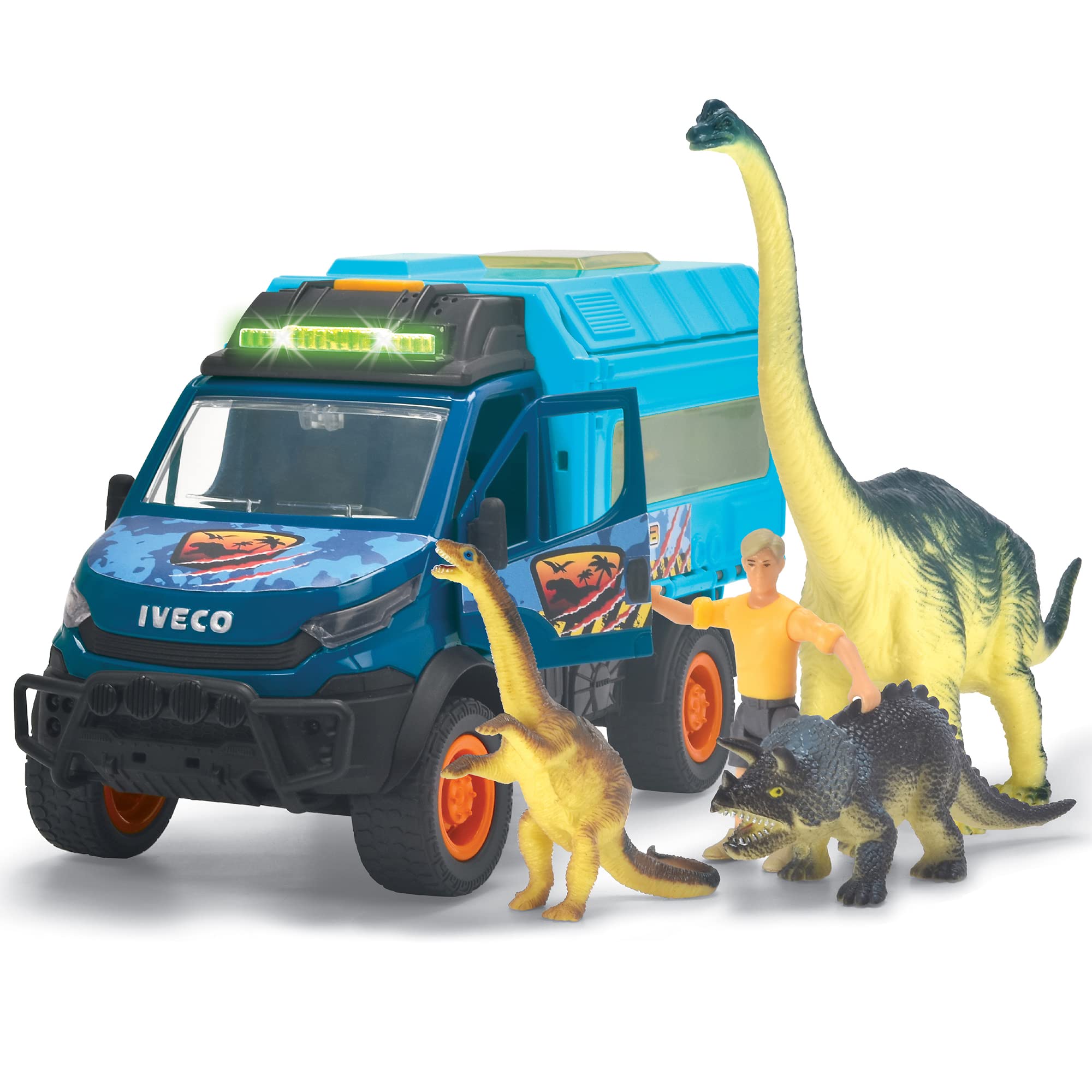 dickie-toys-dinosaurier-world-lab-iveco-daily-4x4-truck-26-cm-1-24 image 1