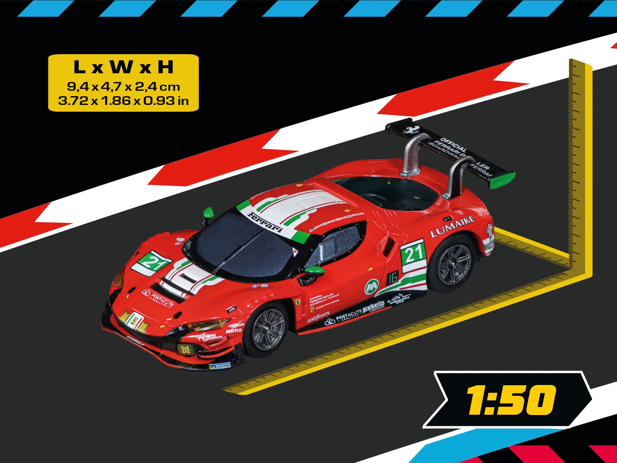 carrera-rc-ferrari-296-gt3-af-corse-no-21-hybrid-slotcar-bestseller image 4