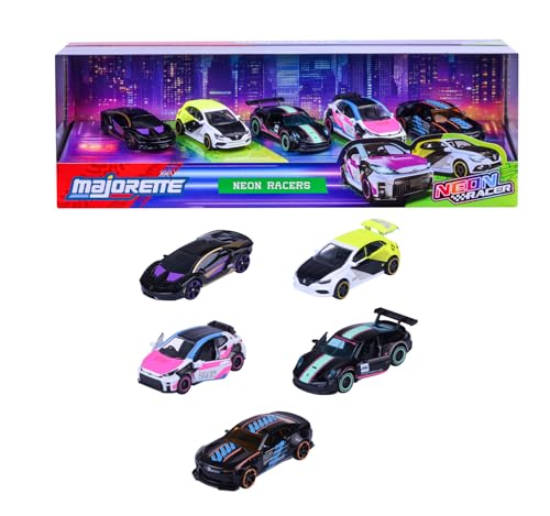 majorette-neon-racer-5er-geschenkset-streetracing-autos-metall-1-64-7-5-cm image 8