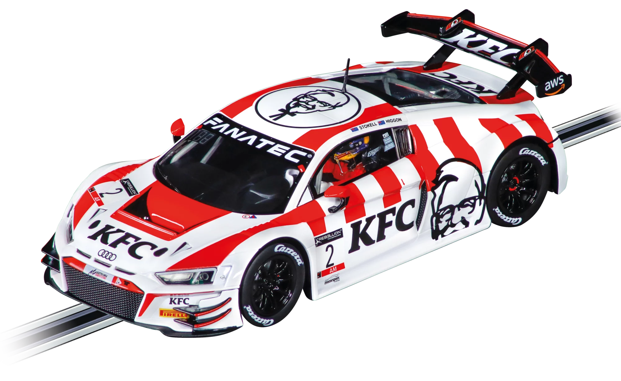carrera-rc-audi-r8-lms-gt3-evo-ii-kfc-racing-no-2-slotcar-1-24 image 1