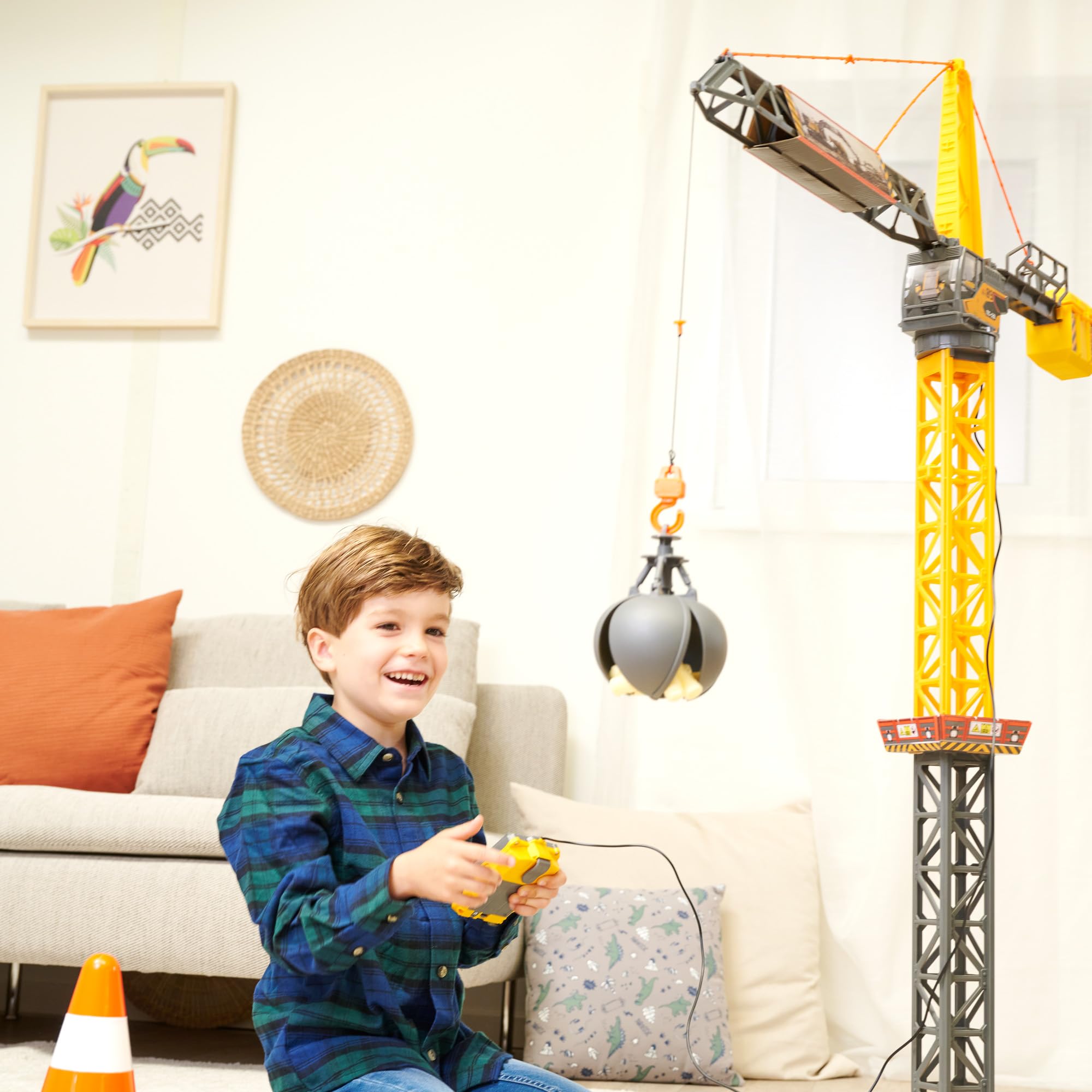 dickie-toys-mighty-crane-kran-110-cm-mit-kabel-fernbedienung image 5