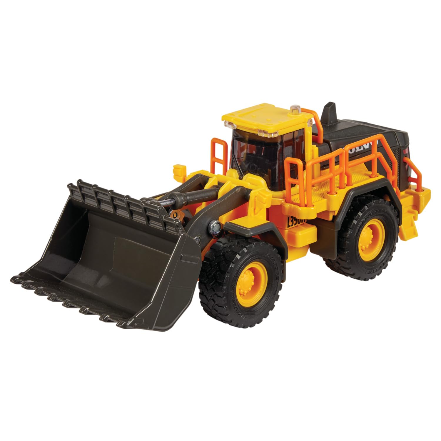 majorette-volvo-wheel-loader-radlader-21-cm-gelb-metall image 1