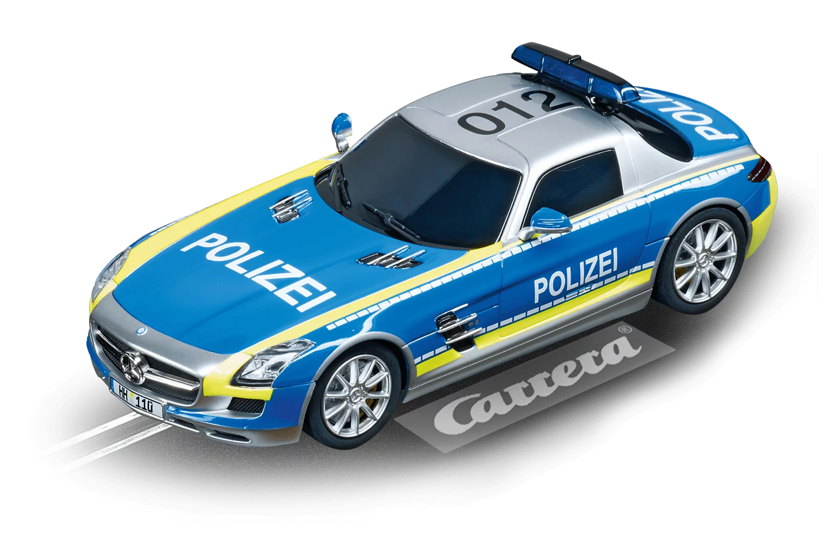 carrera-rc-mercedes-sls-amg-polizei-slotcar-digital-132-1-32 image 1