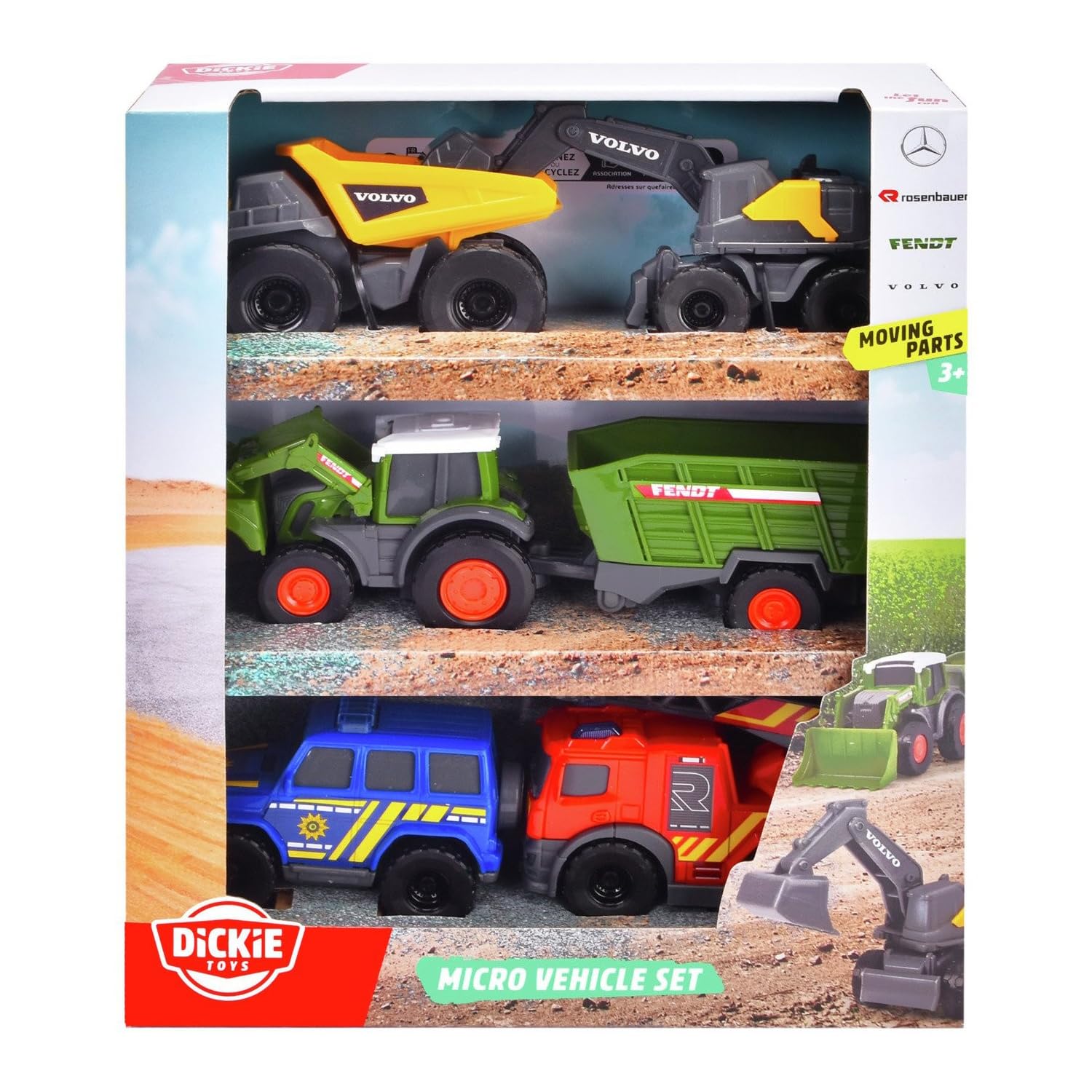 dickie-toys-micro-vehicle-5er-set-spielzeugautos-ca-8-cm image 1