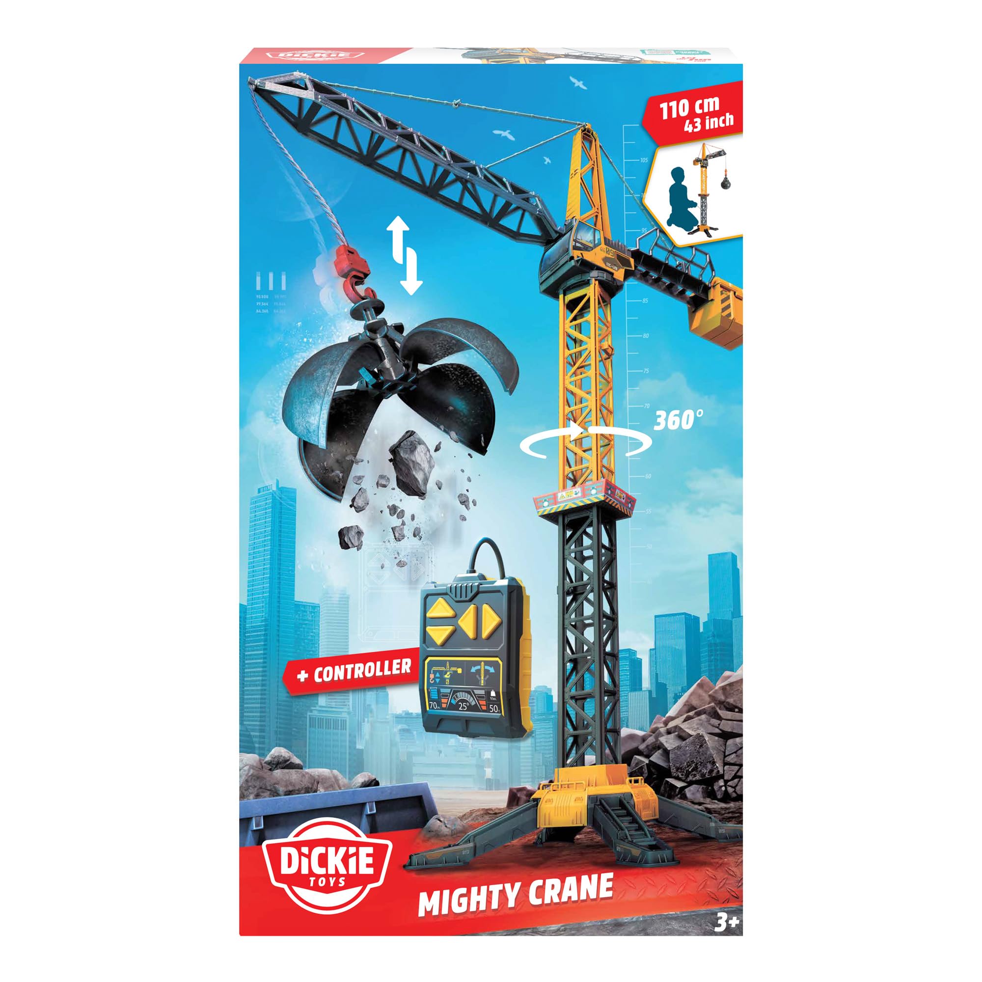 dickie-toys-mighty-crane-kran-110-cm-mit-kabel-fernbedienung image 8