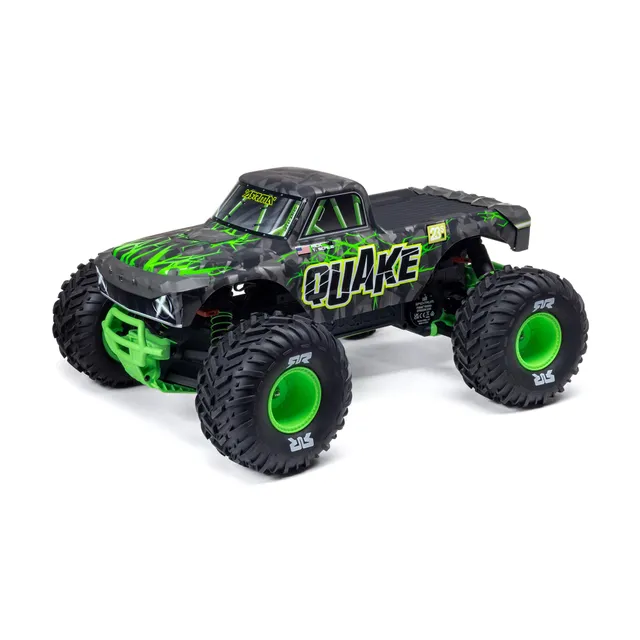 arrma-1-10-quake-223s-dsc-2wd-rtr-brushless-monster-truck-gr-n-bis-80-km-h image 1