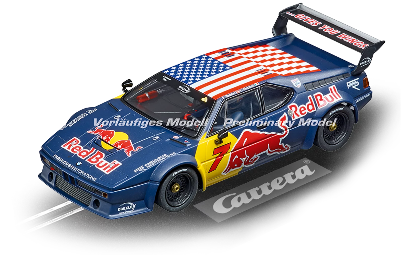 carrera-evolution-bmw-m1-procar-no-7-daytona-2017-slotcar-1-32 image 1