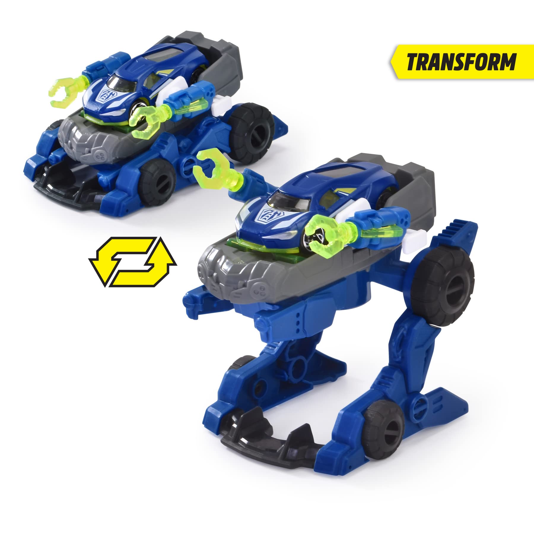 dickie-toys-rescue-hybrids-polizei-trooper-12-cm-2-in-1-roboter-polizeiauto image 3