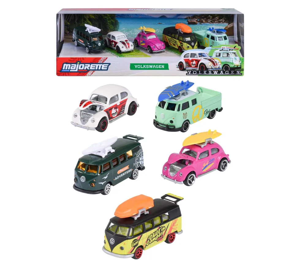 majorette-volkswagen-5er-giftpack-spielzeugautos-die-cast image 1