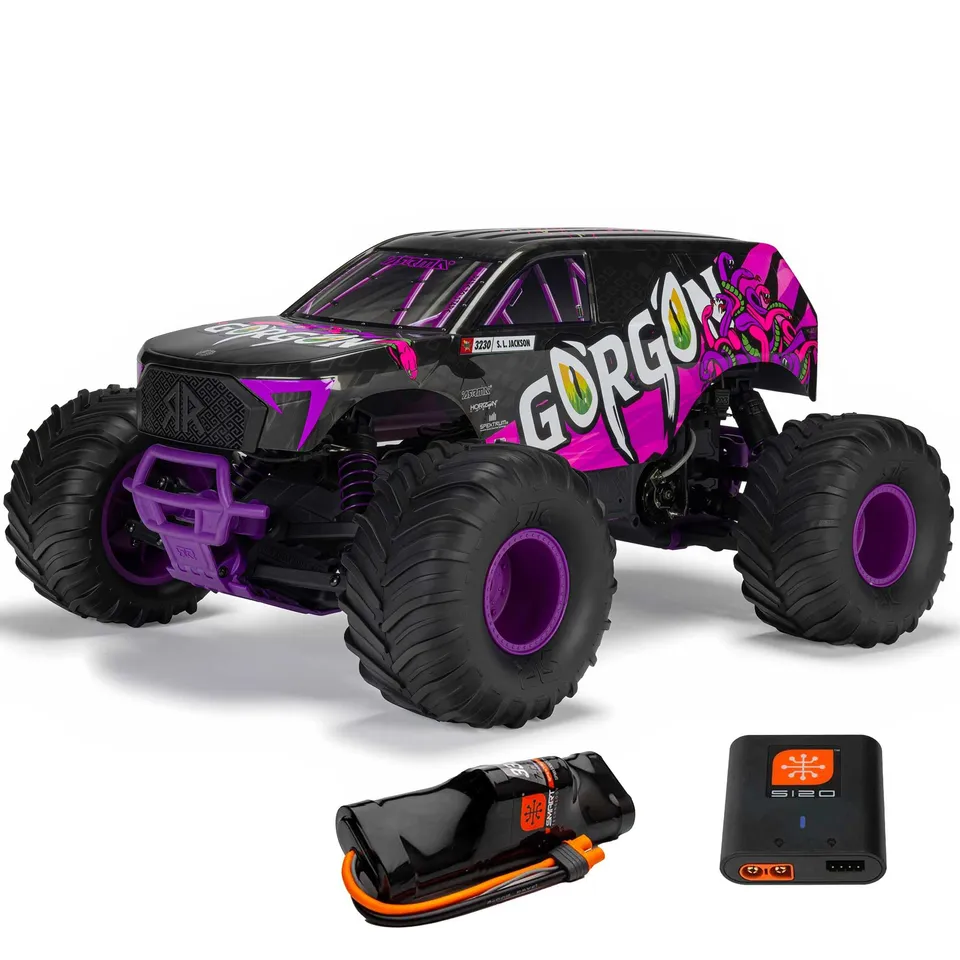 arrma-1-10-gorgon-2wd-rtr-monster-truck-mega-550-purple image 1