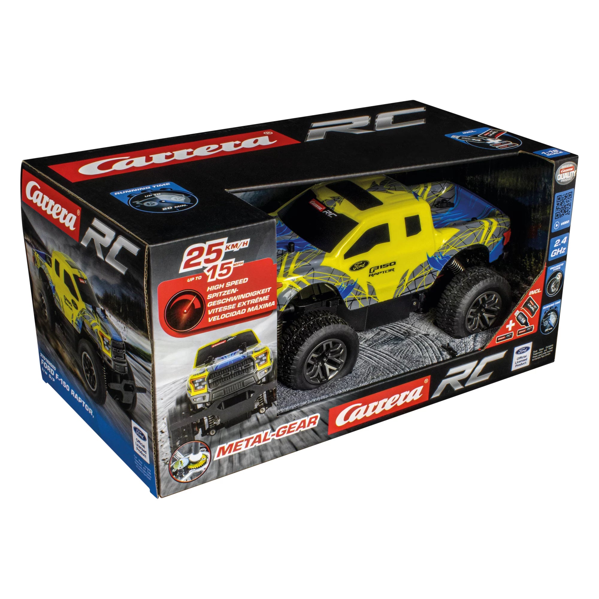 carrera-rc-ford-f-150-raptor-gelb-blau-2-4ghz-rc-offroad-buggy image 8