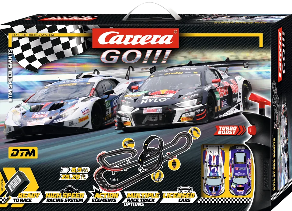 carrera-go-dtm-speed-giants-set-8-9m-mit-looping-audi-r8-vs-lamborghini image 1