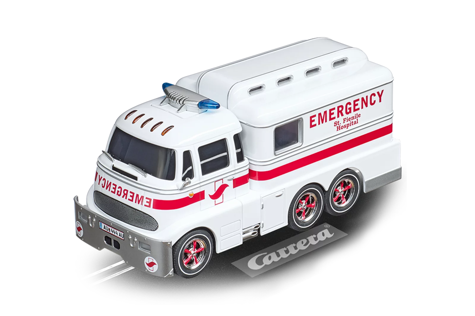 carrera-rc-ambulance-krankenwagen-mit-blaulicht-und-sirene-slotcar-digital-132 image 1