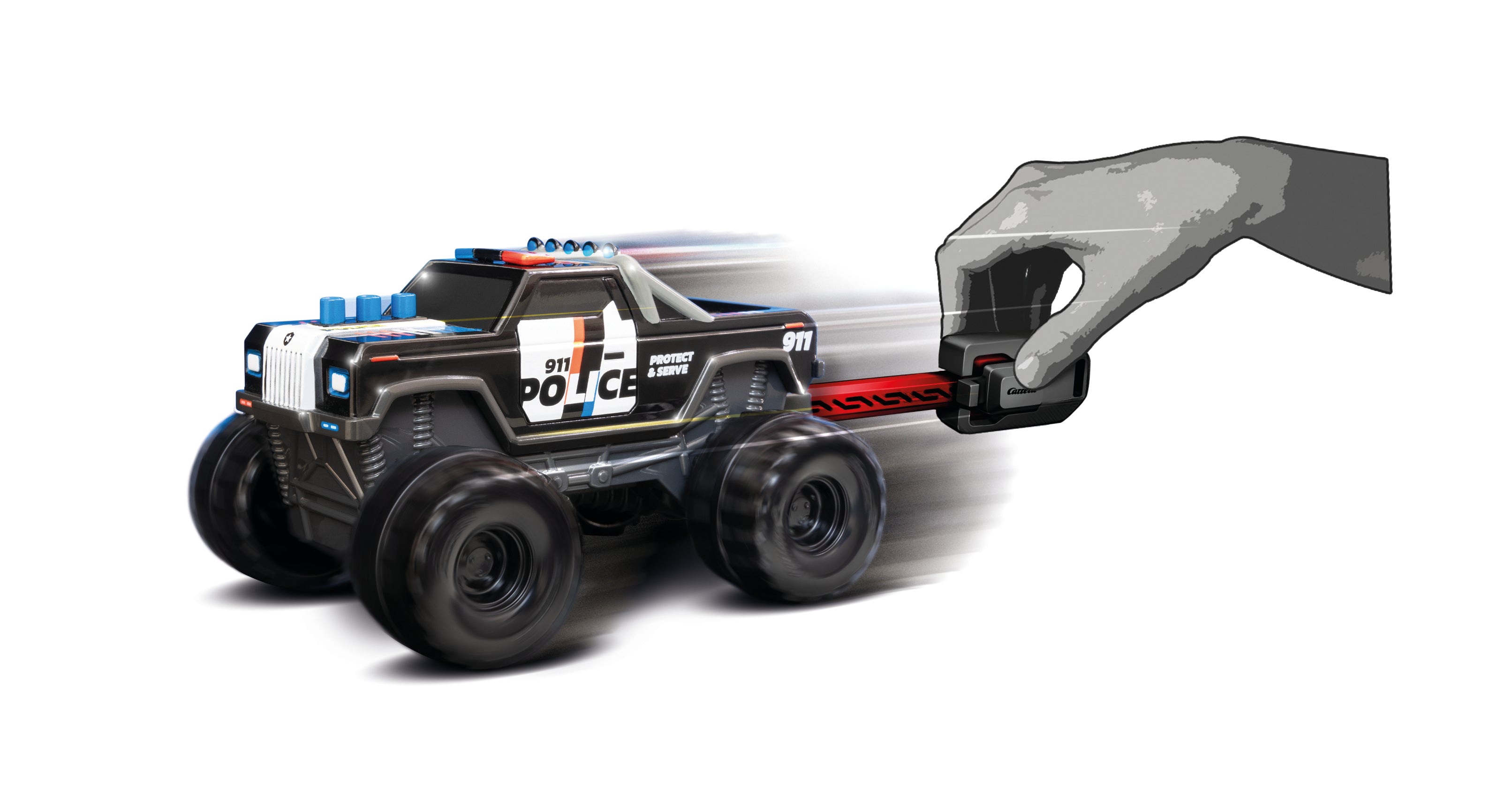 carrera-rc-key-racer-monster-truck-police-pullback-auto image 2