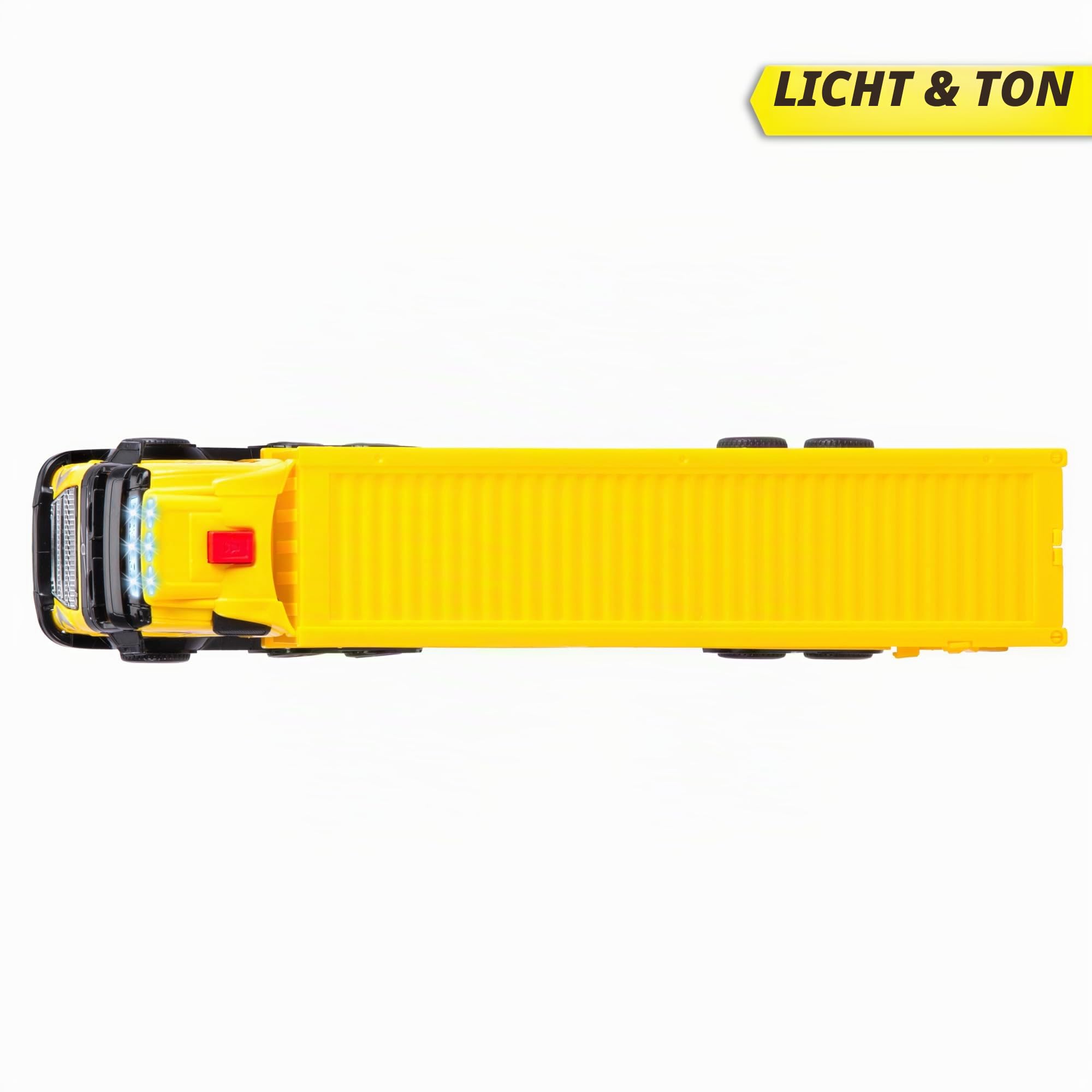 dickie-toys-volvo-dhl-truck-fh16-spielzeug-lkw-35-cm-mit-gabelstapler-licht-und- image 5