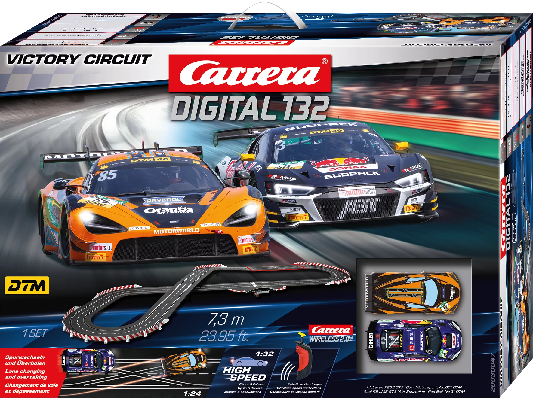 carrera-digital-132-victory-circuit-set-mclaren-720s-gt3-vs-audi-r8-lms-gt3 image 1
