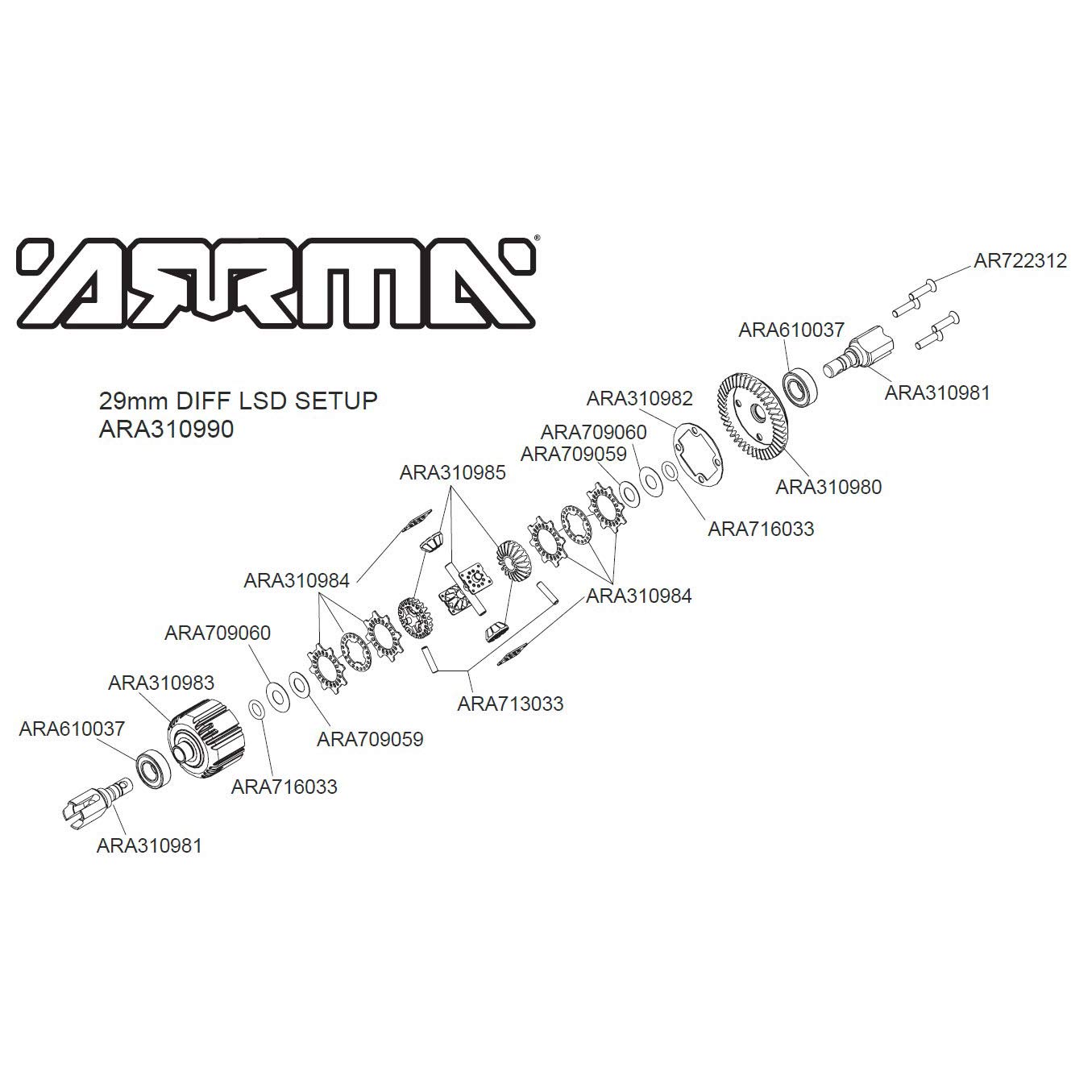 arrma-aktiv-f-r-diff-set-gp4-5mm-10k-vormontiertes-vorderes-hinteres-differenzia image 2