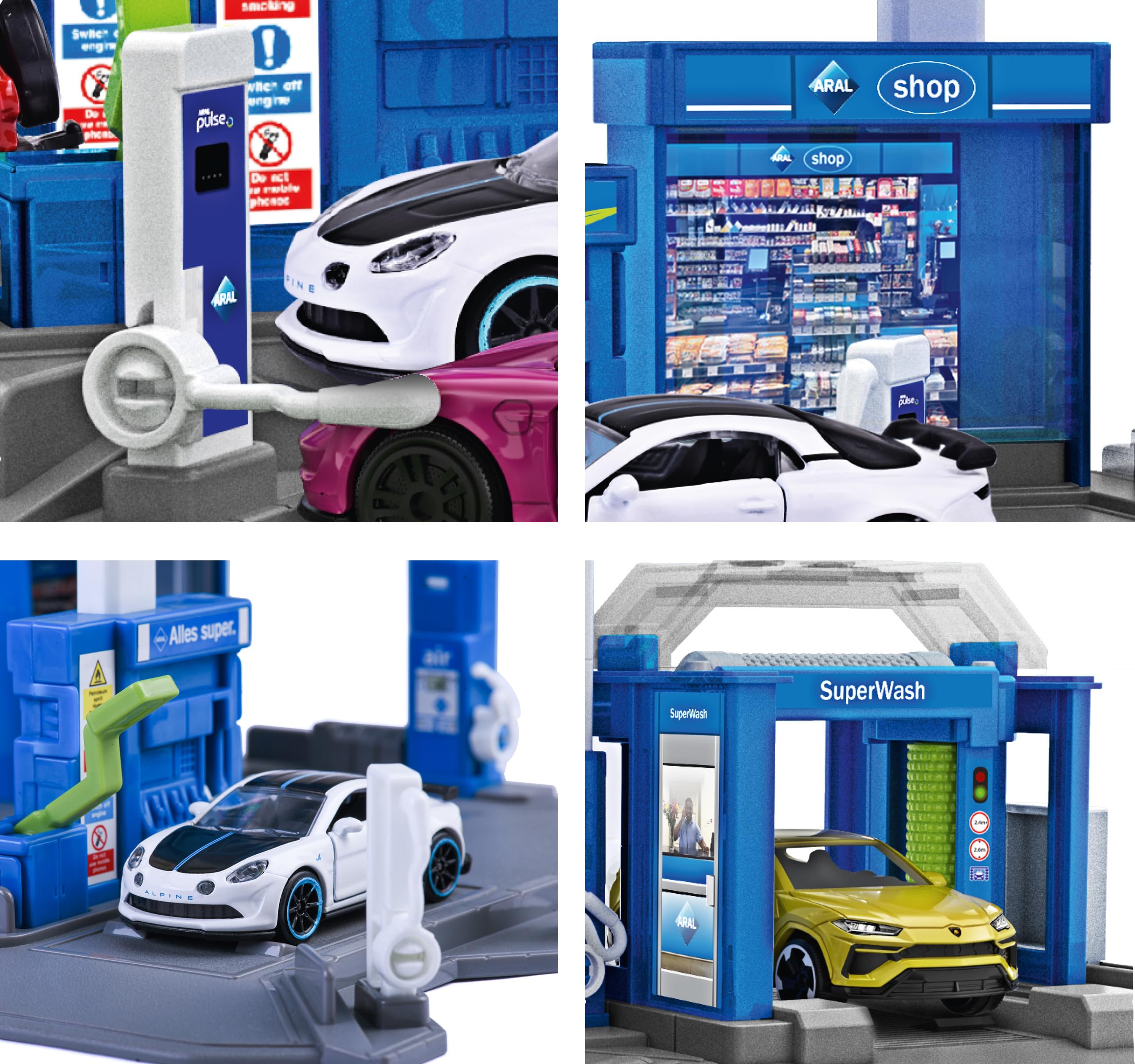 majorette-petrol-station-aral-tankstelle-mit-tanklaster-17x28x10-cm image 6