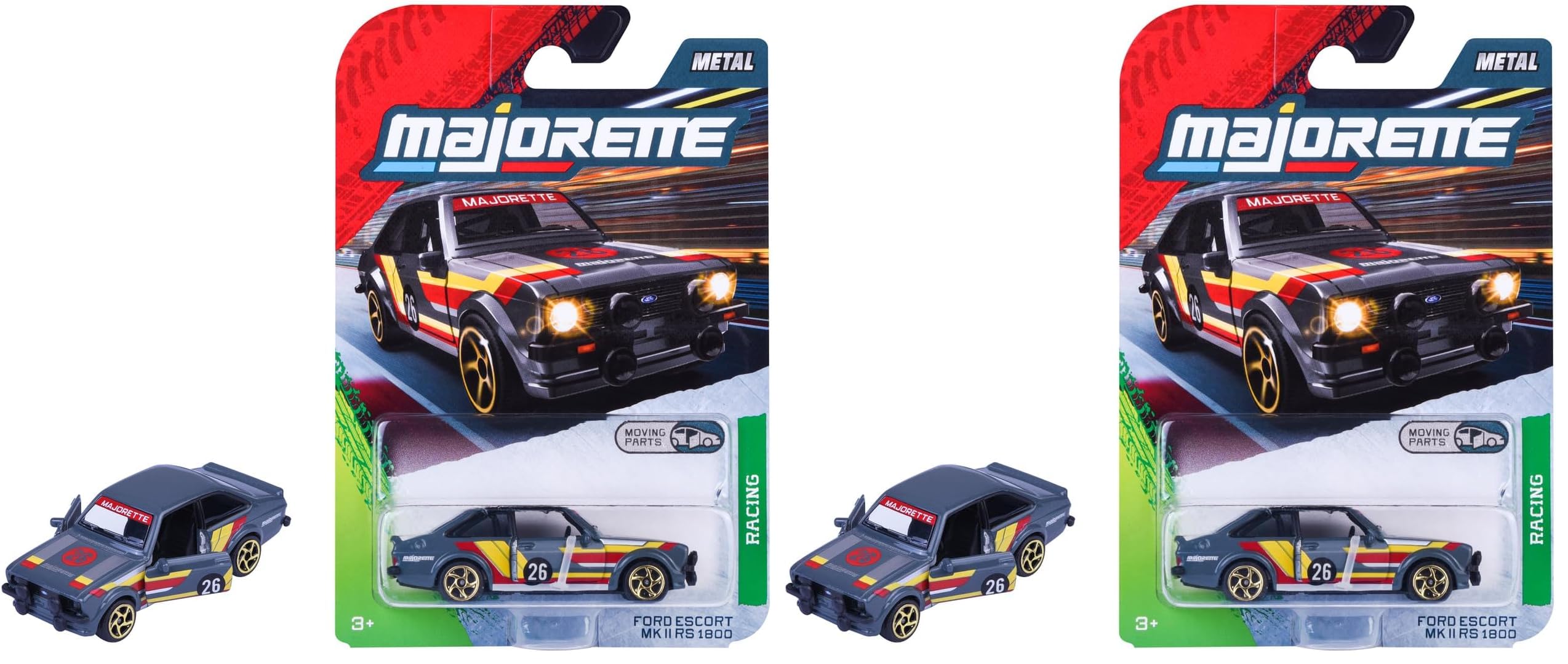 majorette-racing-ford-escort-mkii-rs-1800-rallye-modellauto-1-64-7-5-cm image 2