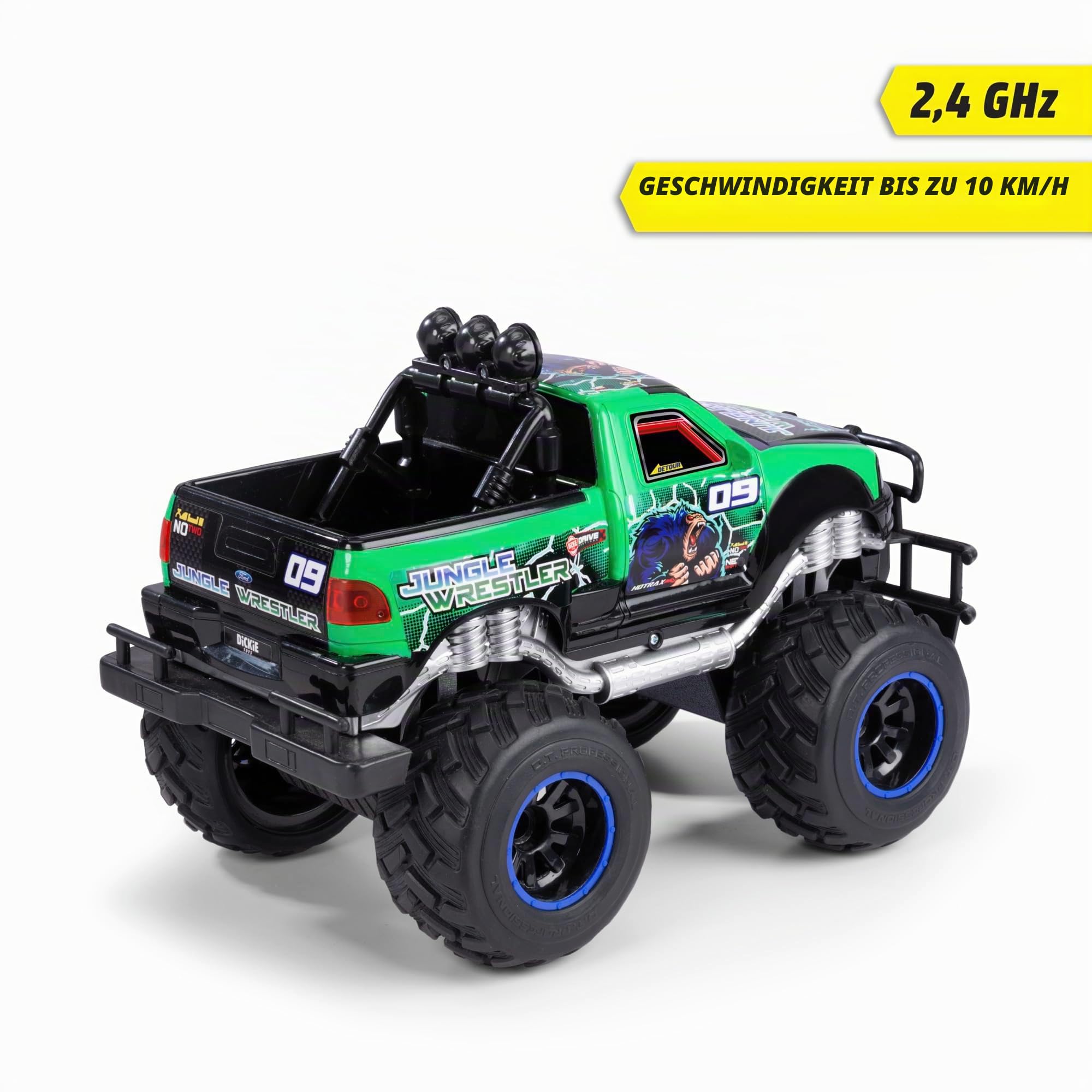 dickie-toys-rc-jungle-wrestler-ford-f150-monstertruck-1-16-30-cm image 2