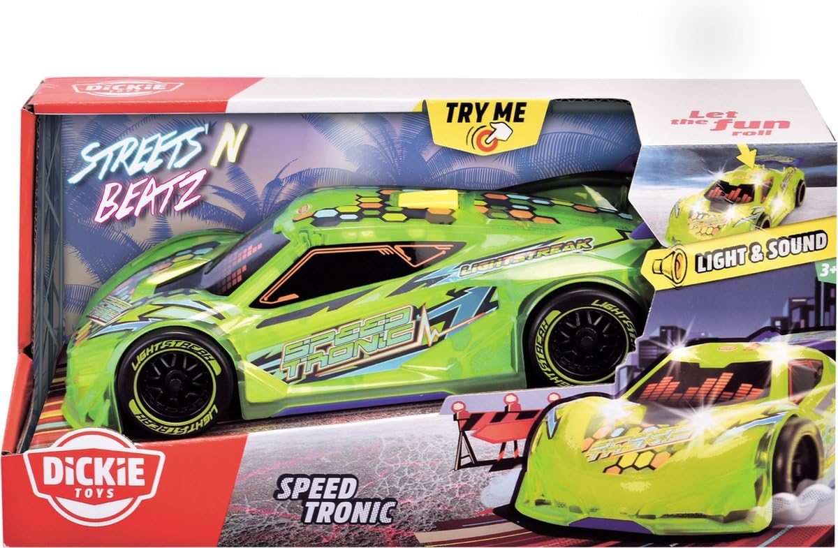 dickie-toys-streets-n-beatz-speed-tronic-rennauto-20-cm-mit-licht-musik image 3