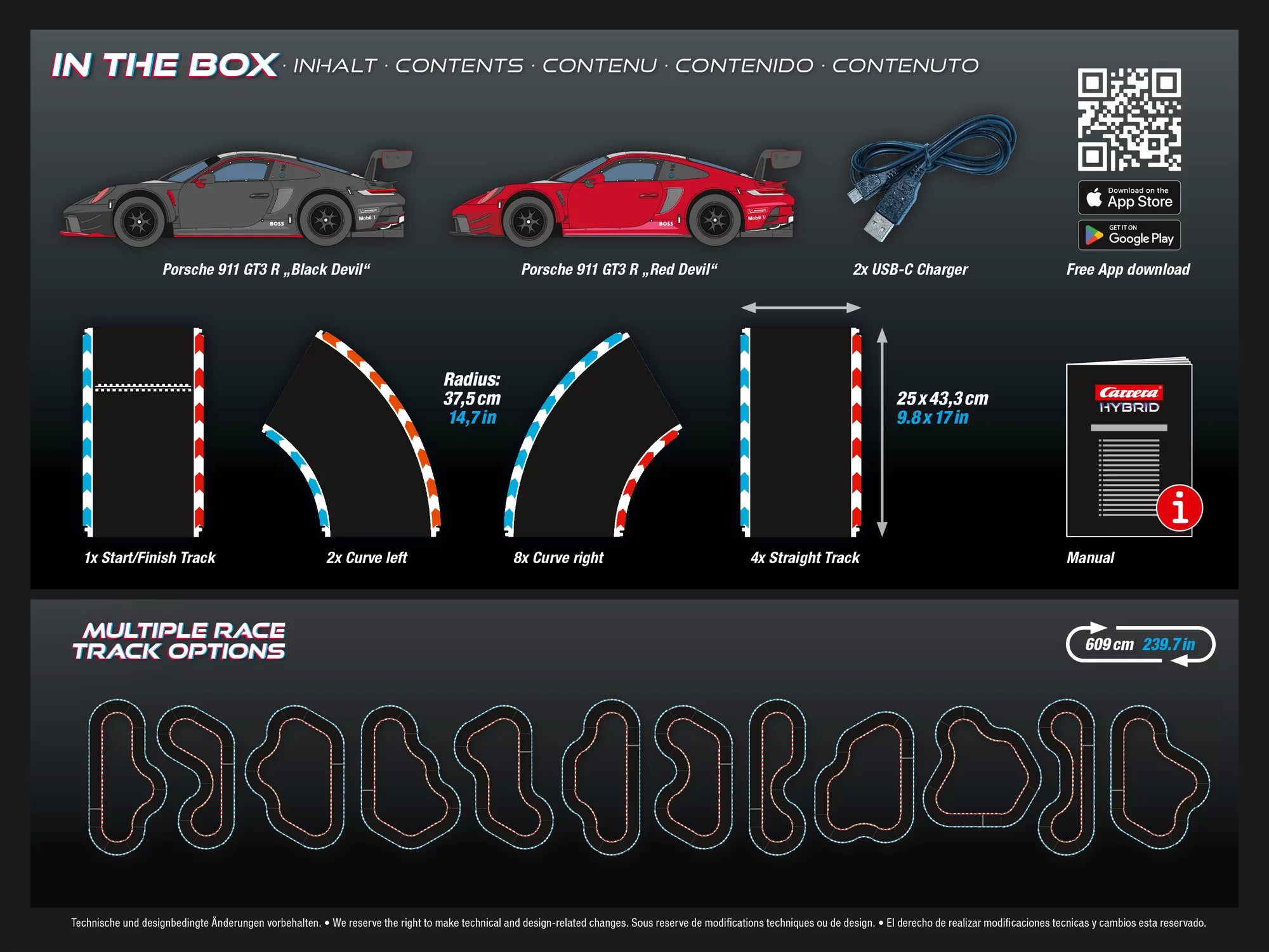 carrera-rc-devil-drivers-hybrid-rennbahn-set-1-50-porsche-911-gt3-r-red-devil-bl image 3