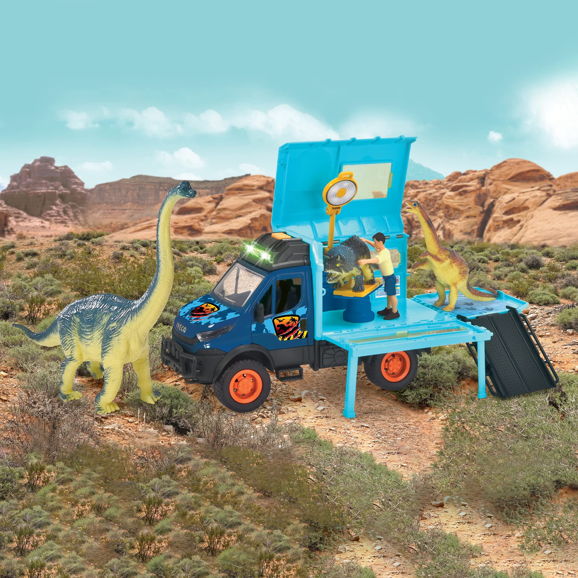 dickie-toys-dinosaurier-world-lab-iveco-daily-4x4-truck-26-cm-1-24 image 6