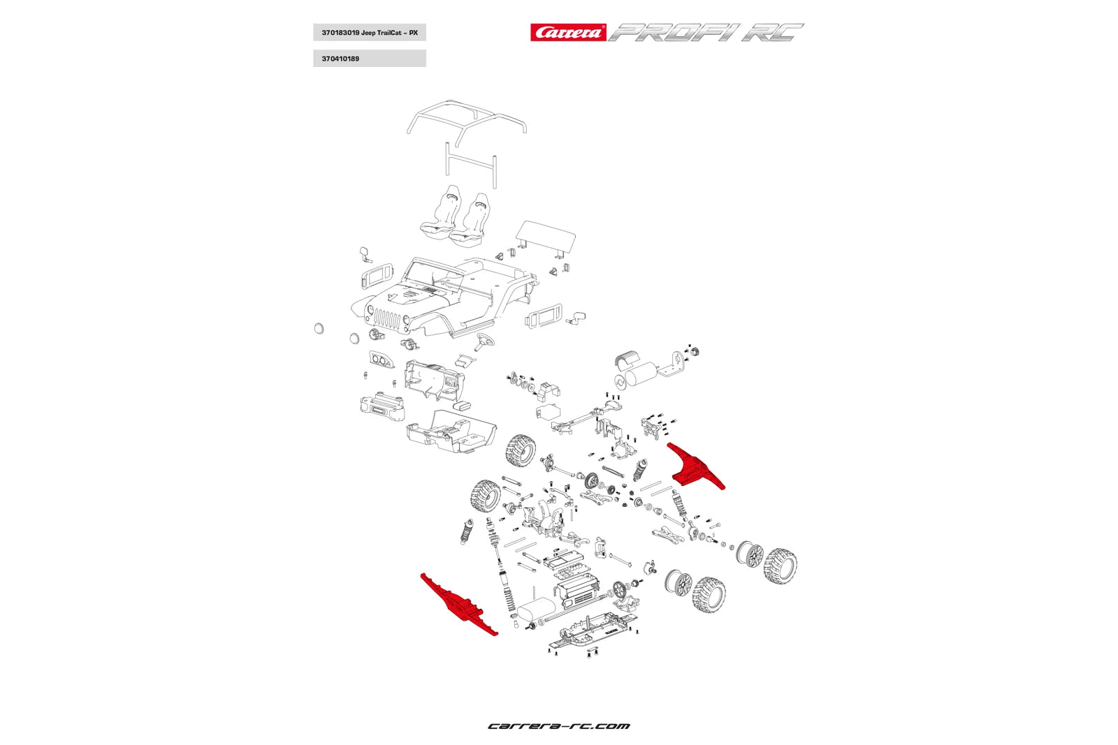 carrera-profi-rc-bumper-vorne-hinten-ersatzteil image 2