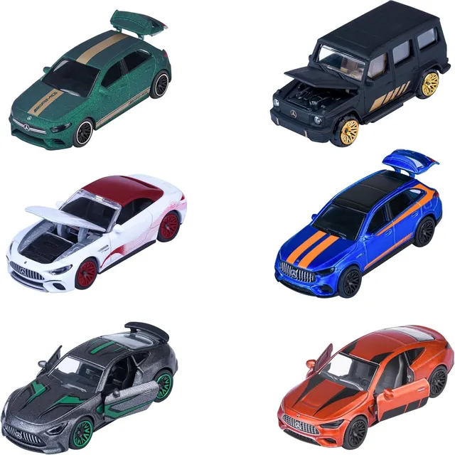 majorette-mercedes-amg-deluxe-metallauto-7-5-cm-zufallsmodell-aus-6-varianten image 1