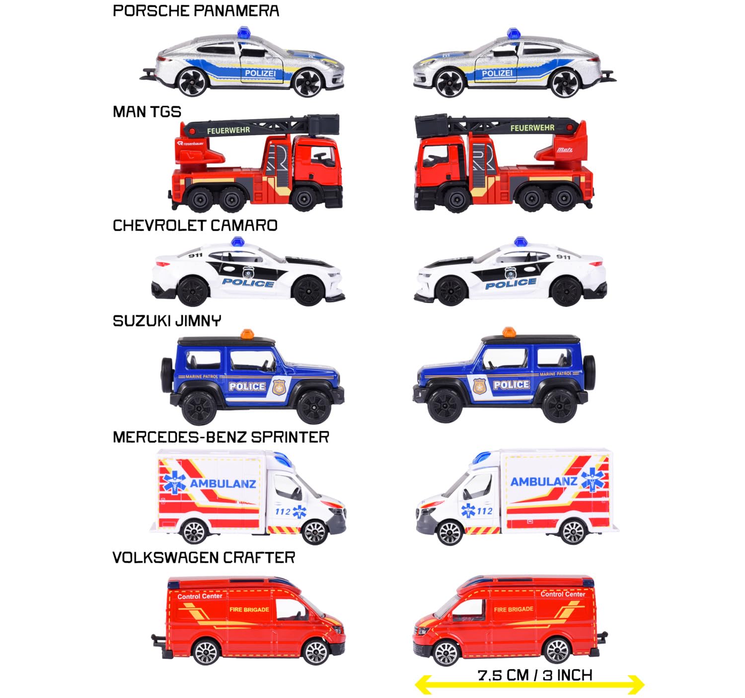 majorette-auto-rescue-premium-einsatzfahrzeug-metall-ca-7-5-cm-1-von-6-zuf-llig image 3
