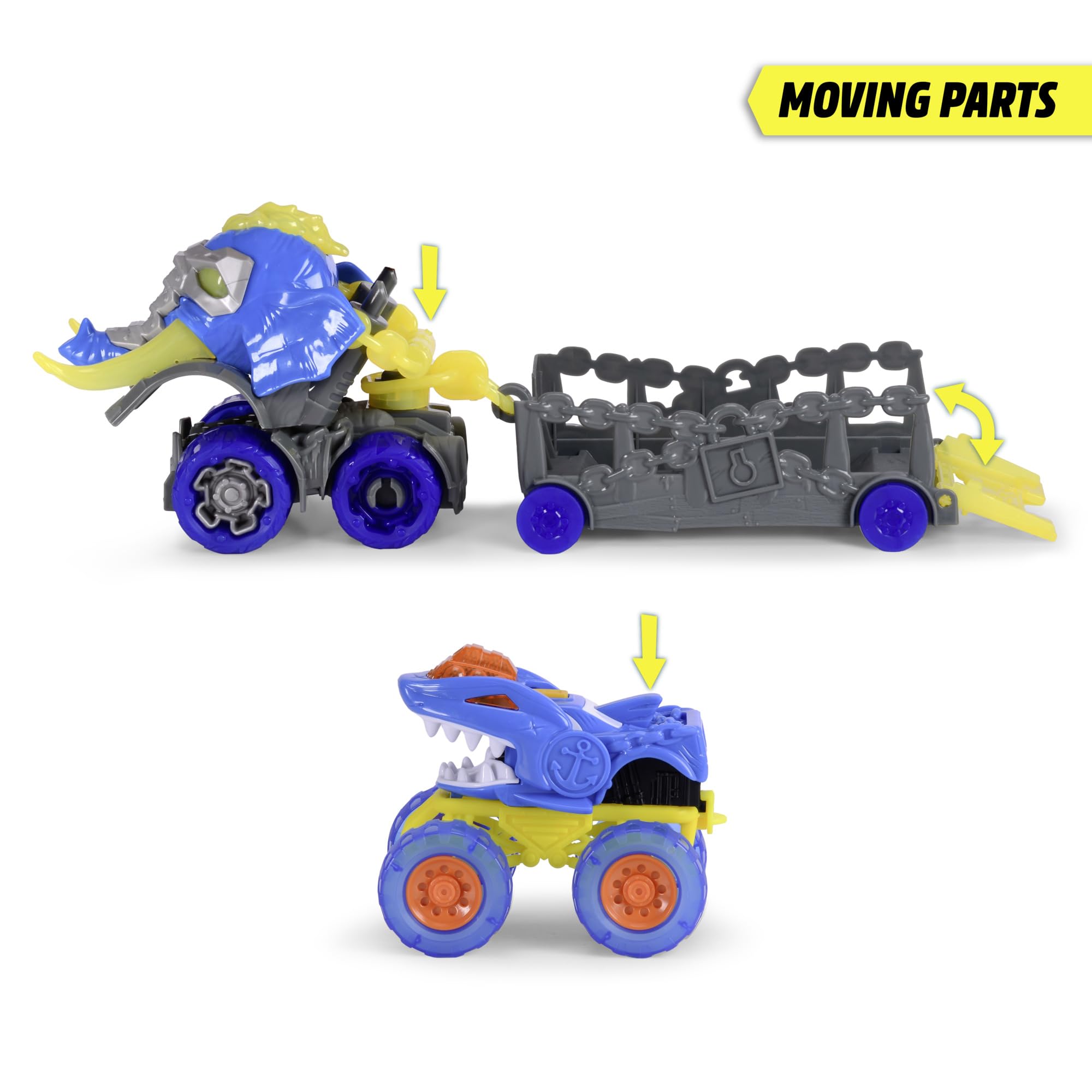 dickie-toys-monster-ranger-shark-truck-set-32-cm-mit-anh-nger image 3