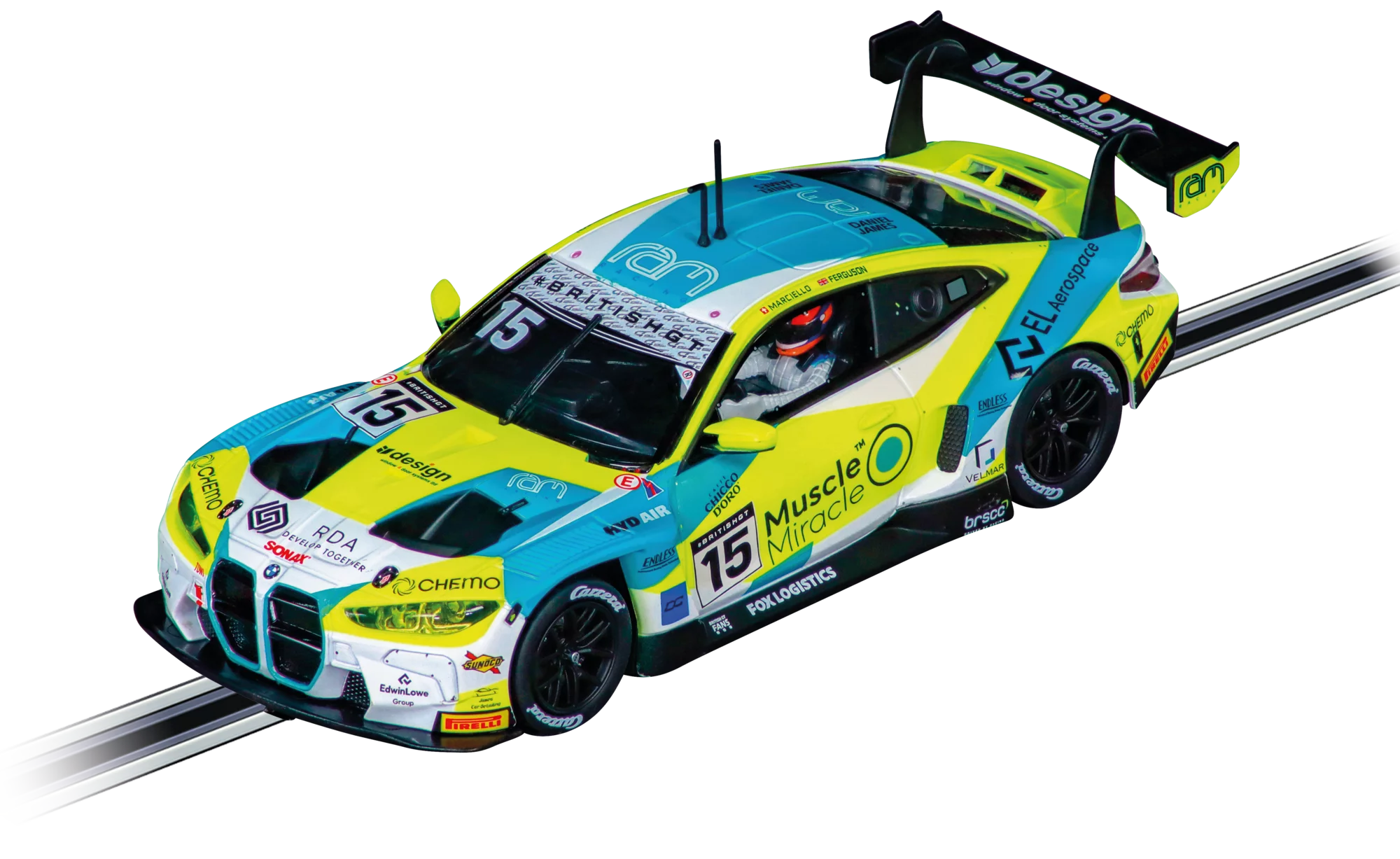 carrera-bmw-m4-gt3-ram-racing-no-15-british-gt-2024-slotcar-1-32 image 1