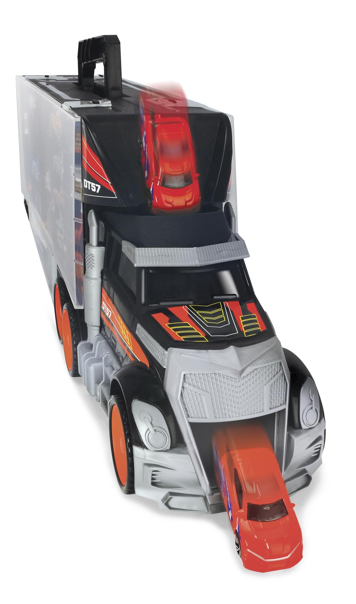 dickie-toys-cleverer-autotransporter-lkw-62-cm-mit-9-fahrzeugen image 3