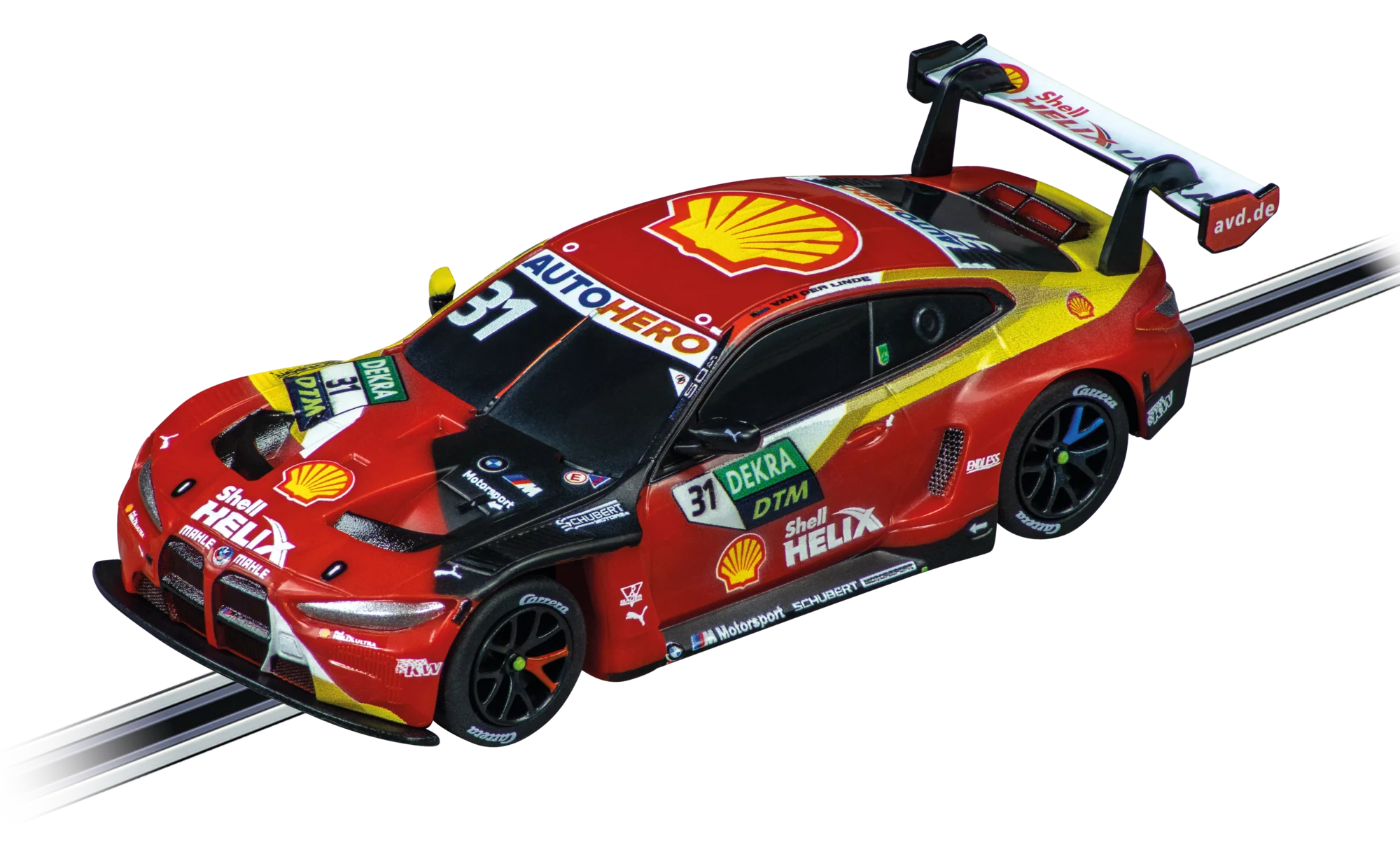 carrera-rc-bmw-m4-gt3-dtm-sheldon-van-der-linde-no-31-go-slotcar-1-43 image 1