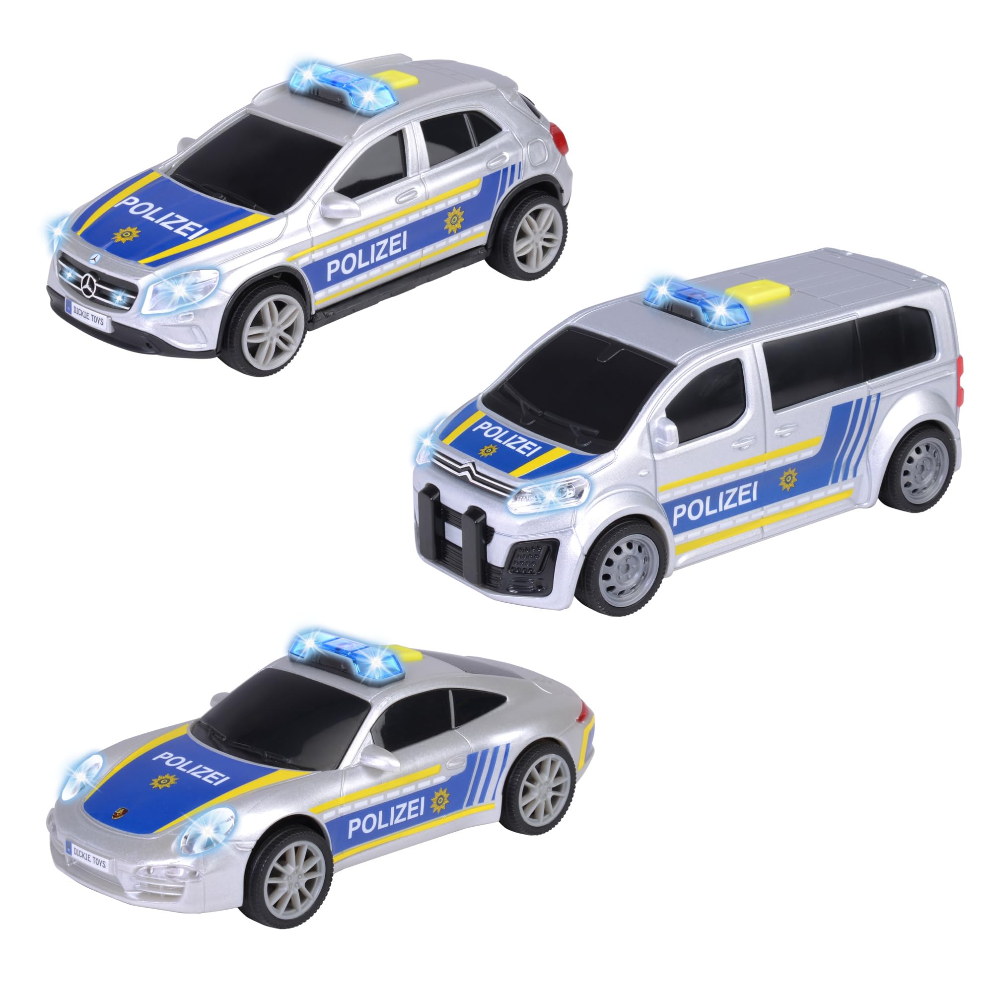 dickie-toys-police-unit-polizeiauto-1-32-15-cm-mit-licht-sound image 1