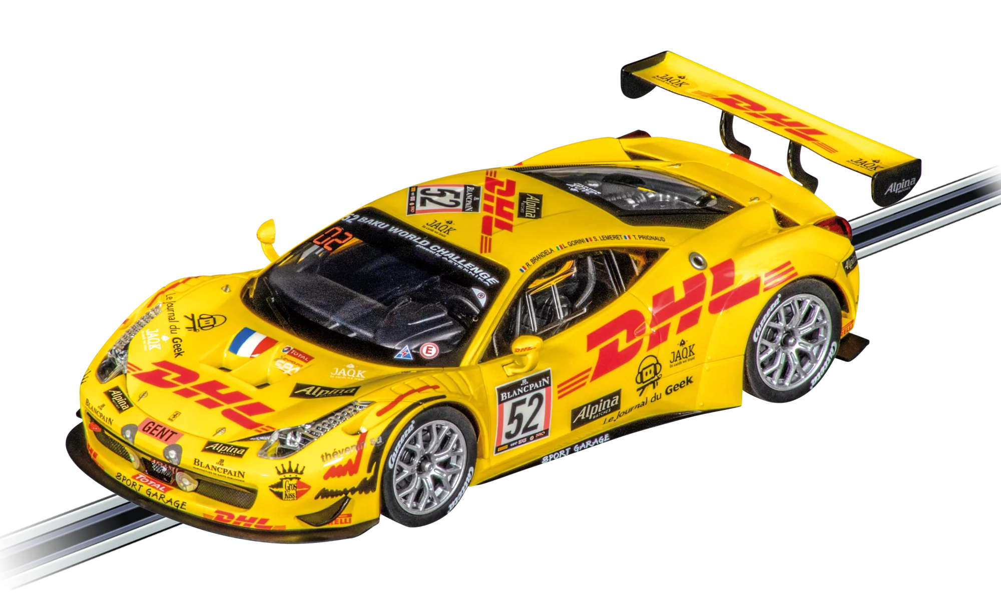 carrera-digital-124-ferrari-458-italia-gt3-team-sport-garage-no-52-slotcar image 1
