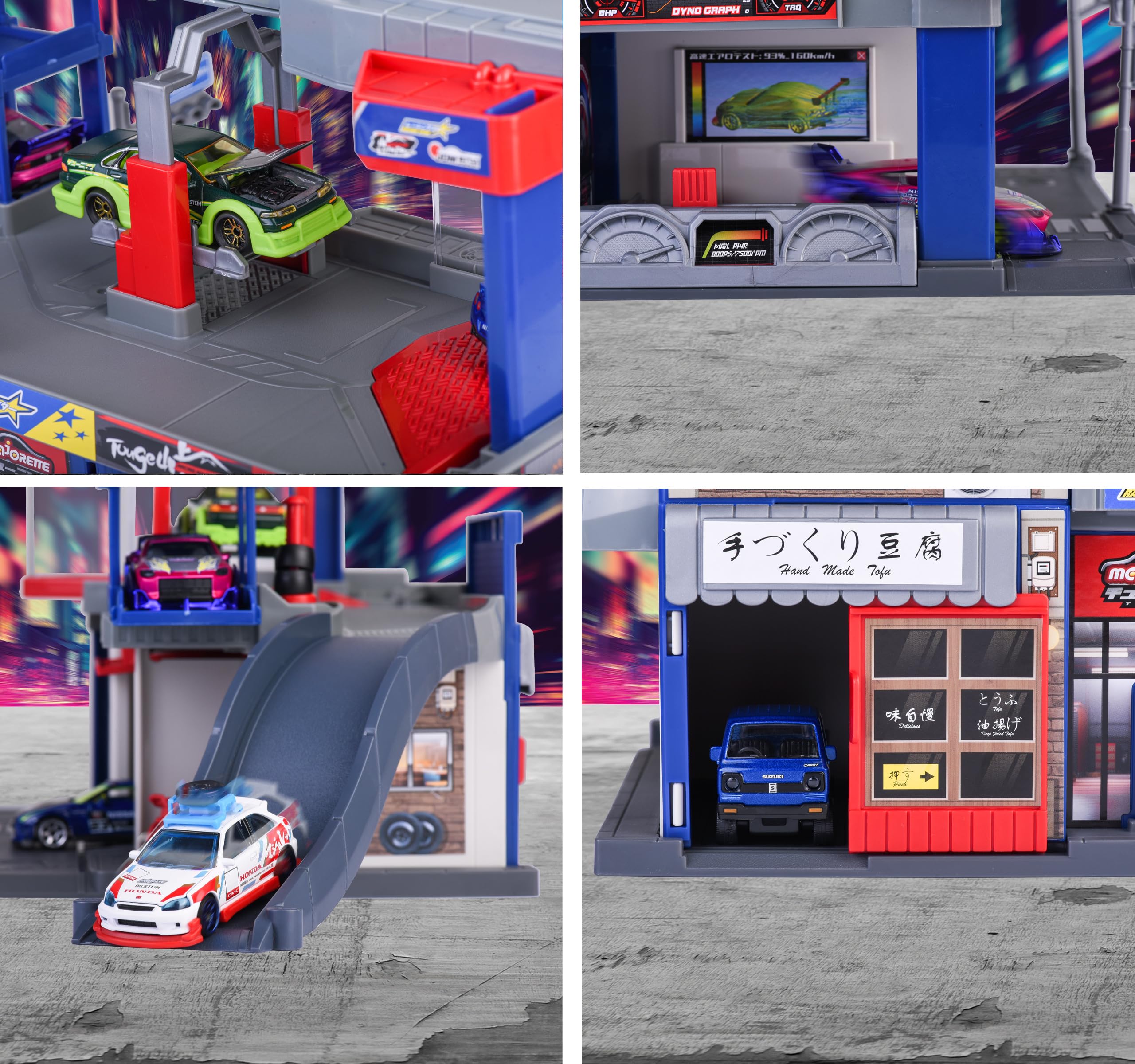 majorette-jdm-legends-tuning-garage-mit-honda-civic-type-r-ek9-36x46x24-cm image 5