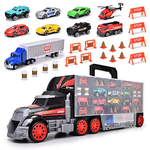 dickie-toys-cleverer-autotransporter-lkw-62-cm-mit-9-fahrzeugen image 8