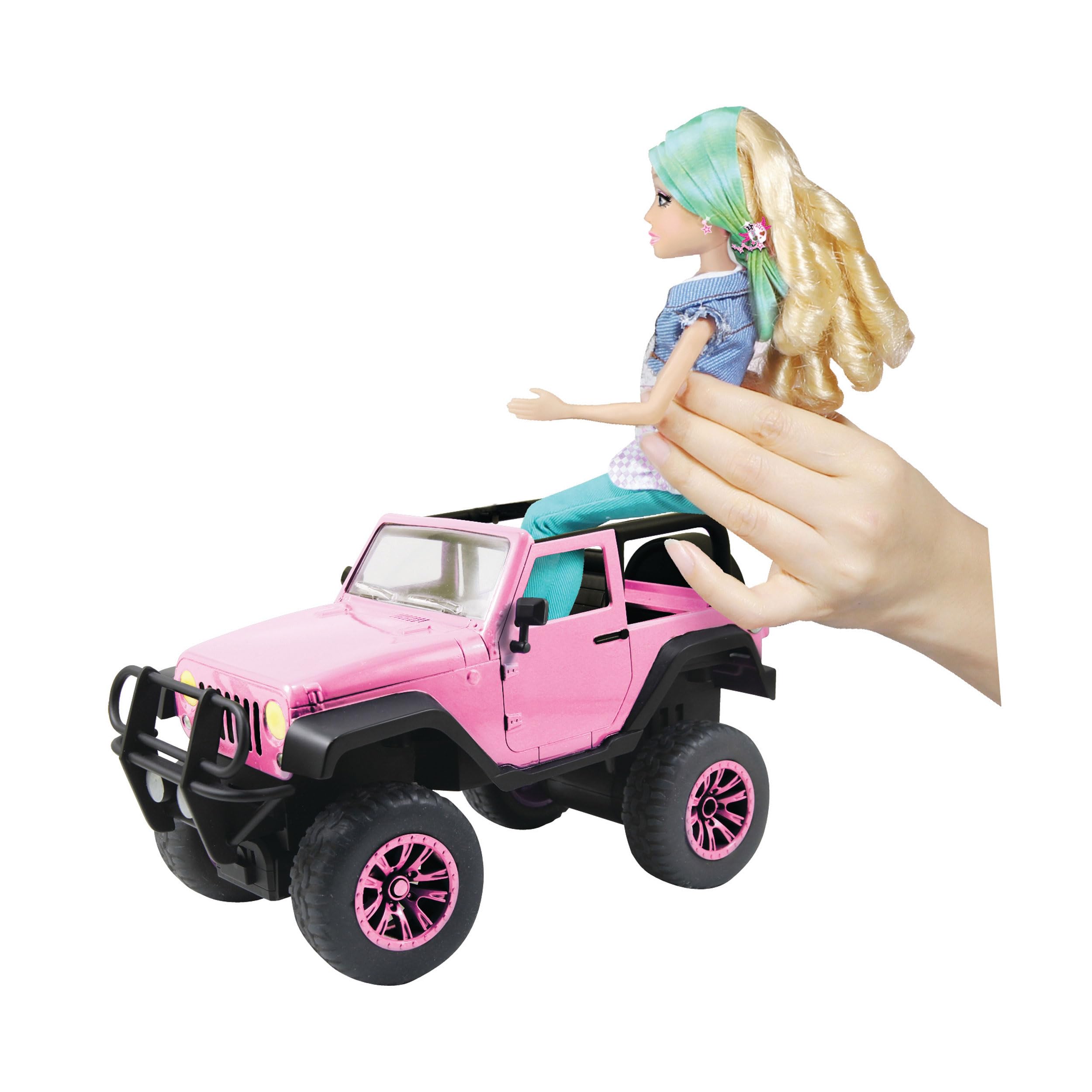 dickie-toys-rc-jeep-wrangler-pink-drivez-ferngesteuerter-gel-ndewagen-1-16-2-4-g image 3